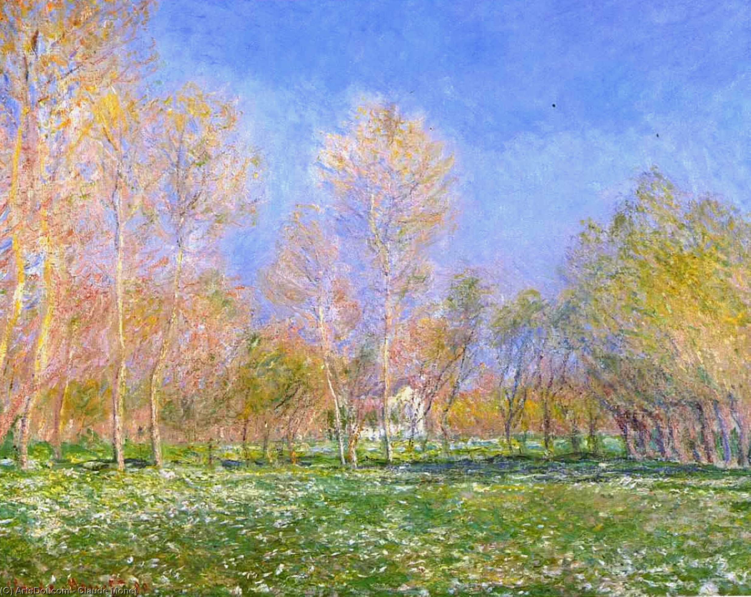 Wikioo.org - The Encyclopedia of Fine Arts - Painting, Artwork by Claude Monet - Springtime in Giverny