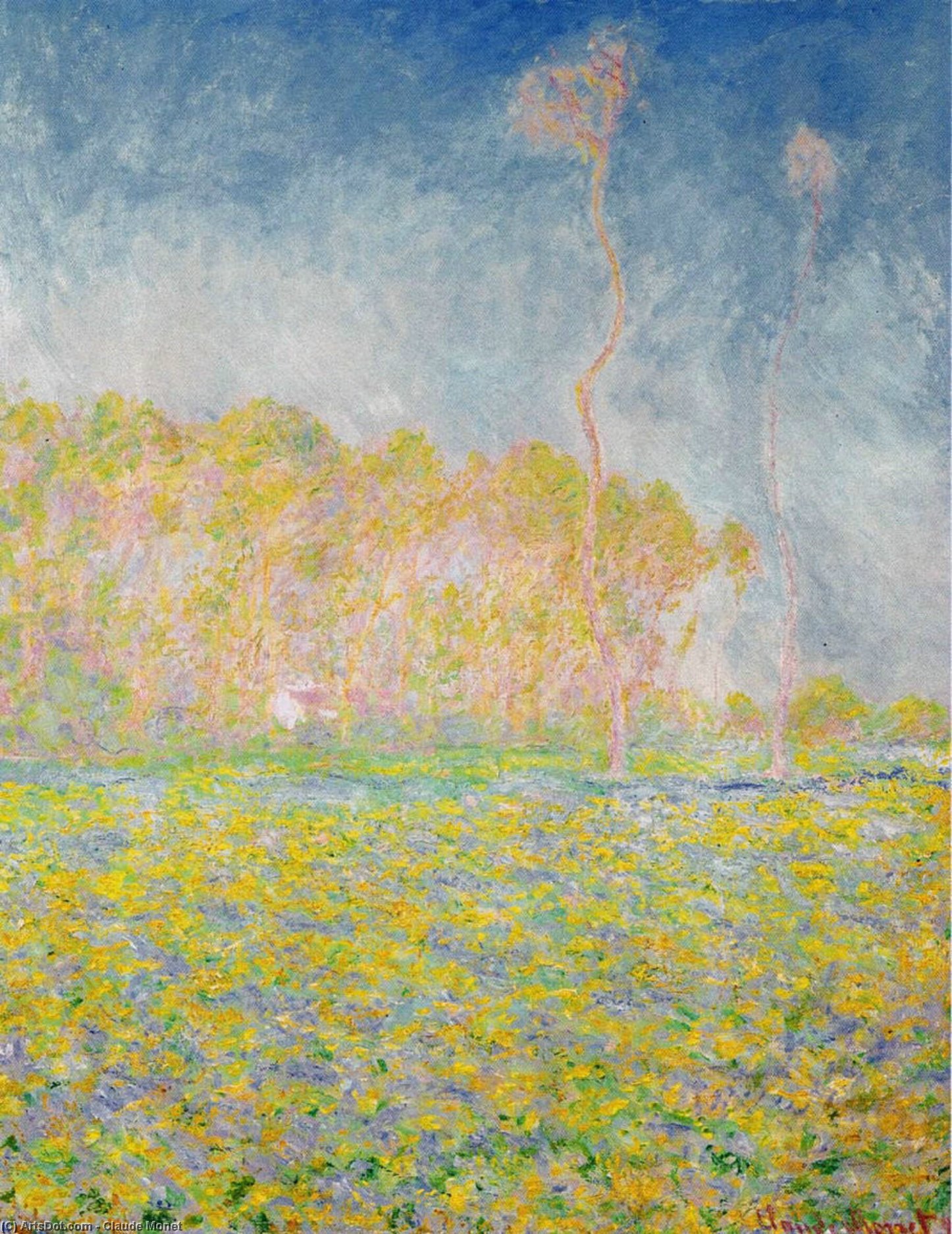 Wikioo.org - สารานุกรมวิจิตรศิลป์ - จิตรกรรม Claude Monet - Springtime Landscape
