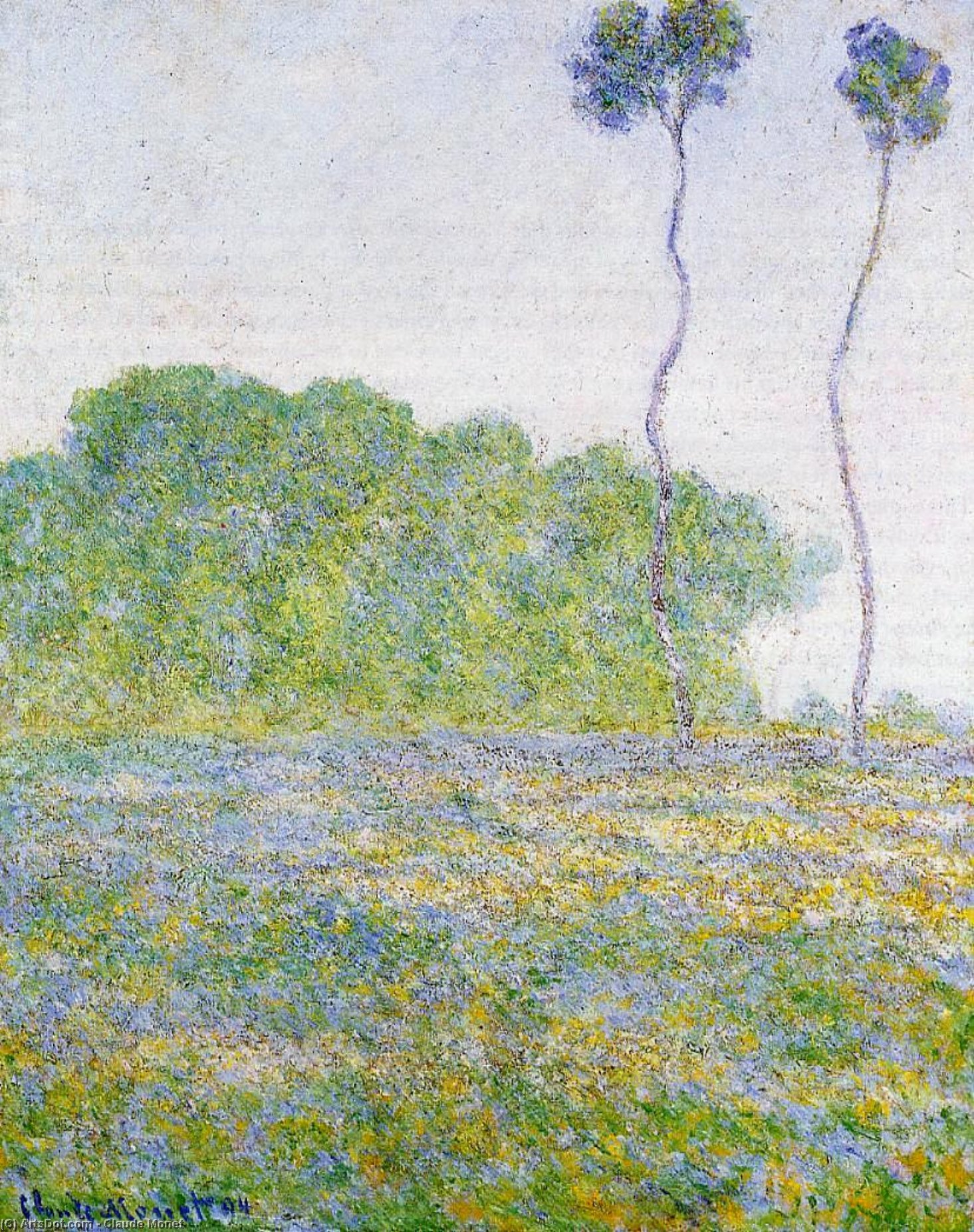 WikiOO.org – 美術百科全書 - 繪畫，作品 Claude Monet - 春天 草甸  在  吉维尼