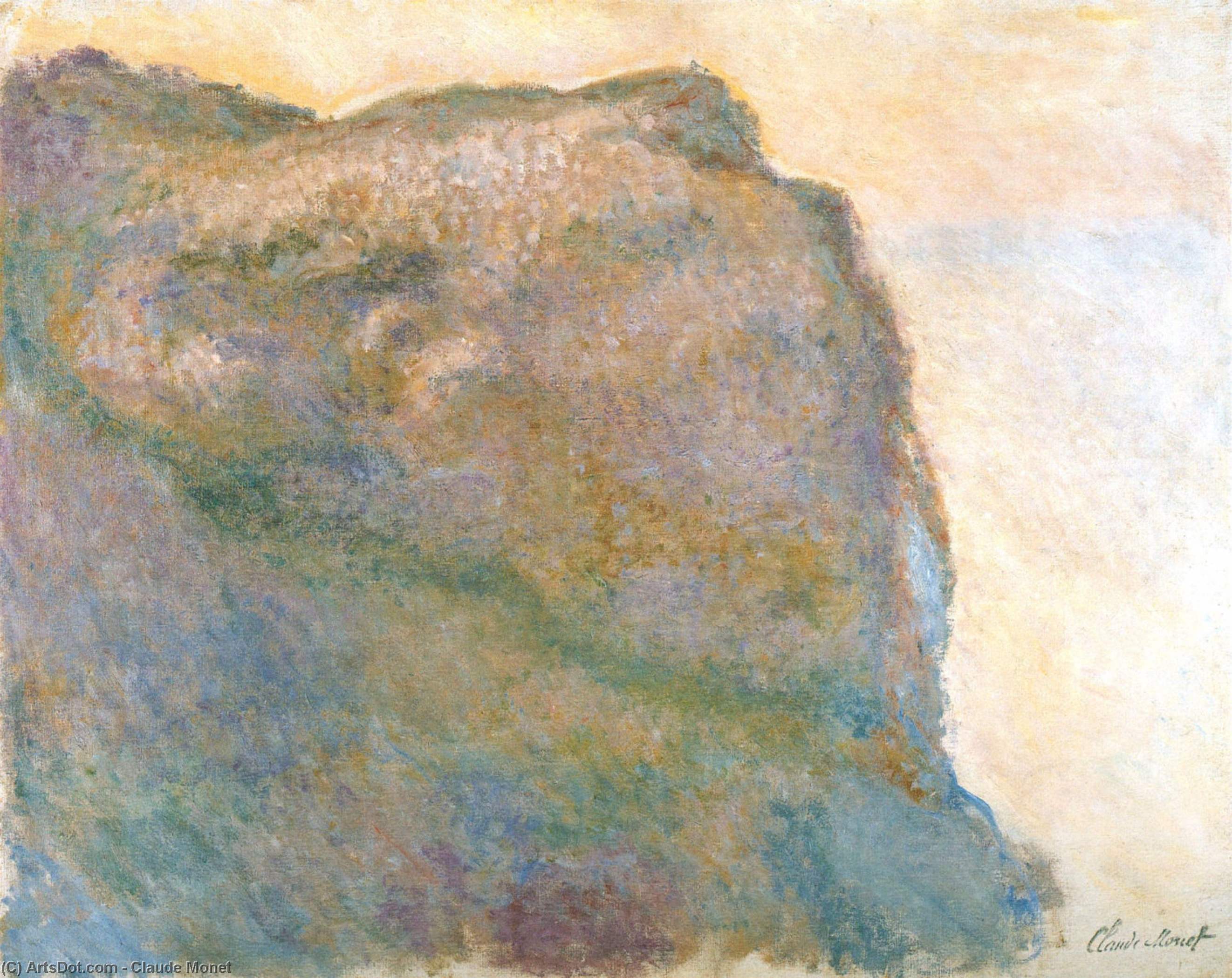 WikiOO.org - Encyclopedia of Fine Arts - Maľba, Artwork Claude Monet - Cliff at Petit Ailly