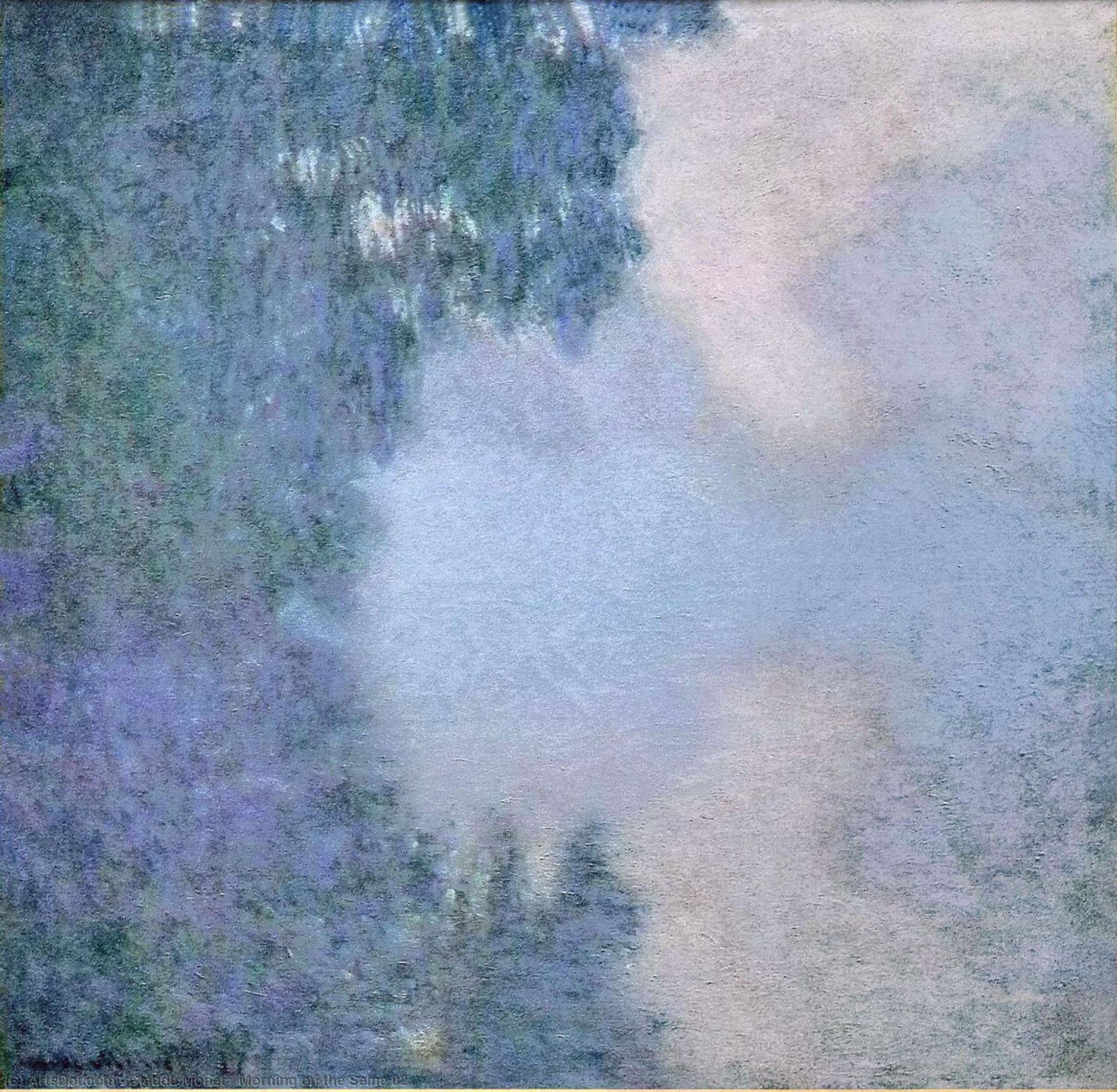 Wikioo.org - The Encyclopedia of Fine Arts - Painting, Artwork by Claude Monet - Morning on the Seine 02