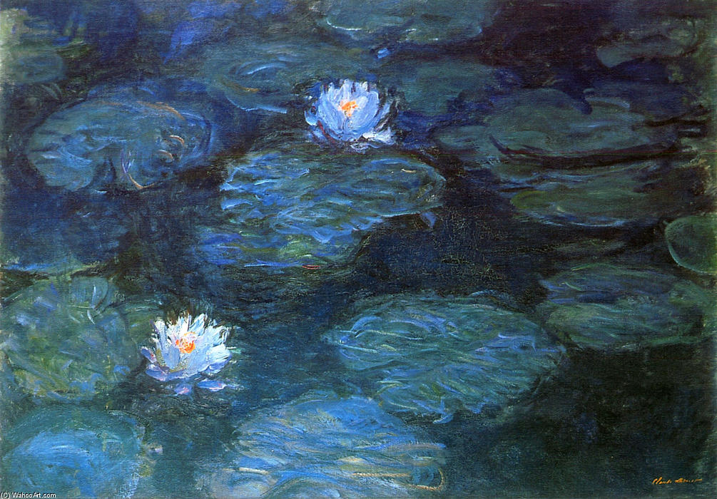 Wikioo.org – L'Encyclopédie des Beaux Arts - Peinture, Oeuvre de Claude Monet - nénuphars