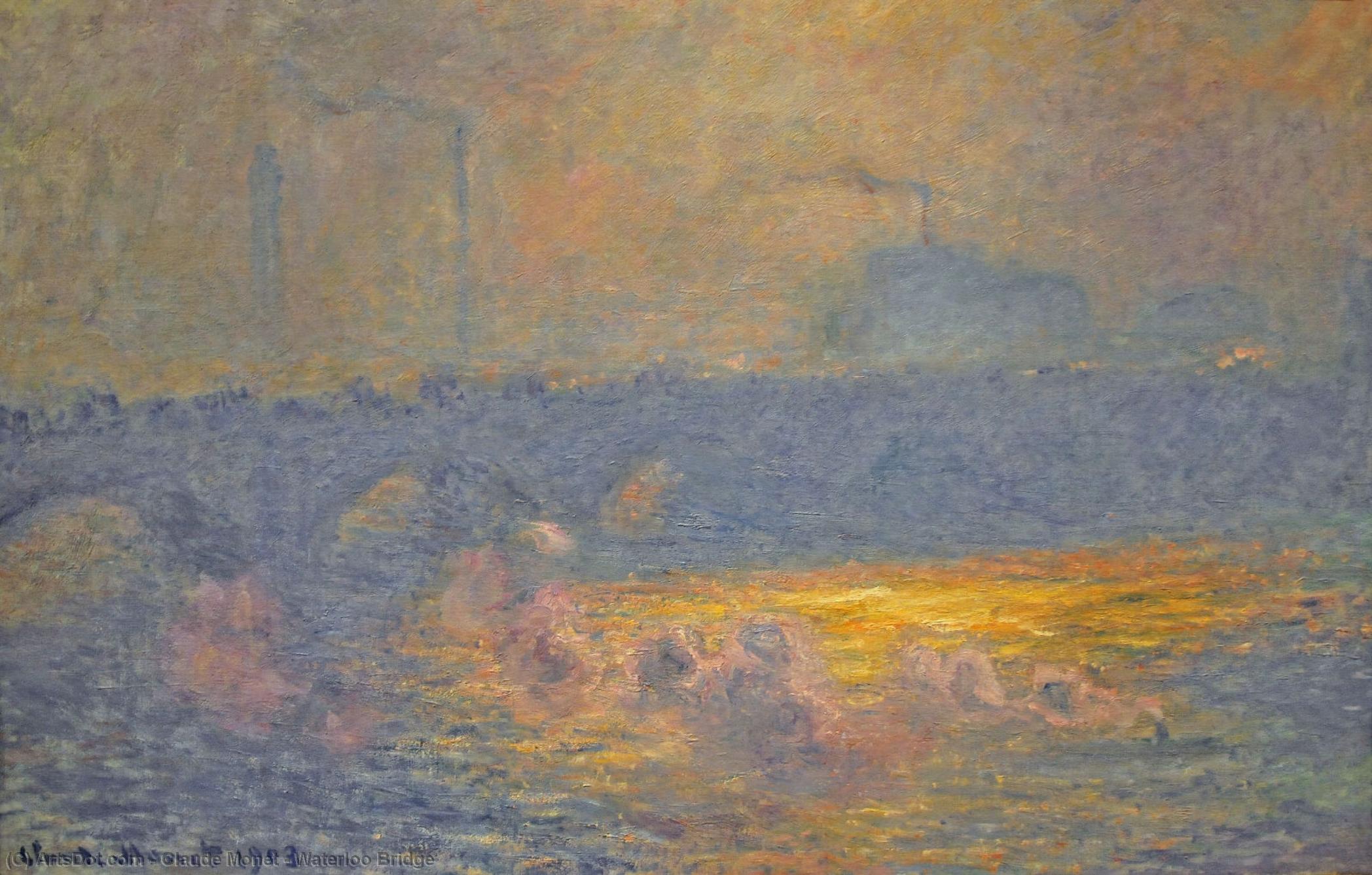 WikiOO.org - Enciclopedia of Fine Arts - Pictura, lucrări de artă Claude Monet - Waterloo Bridge