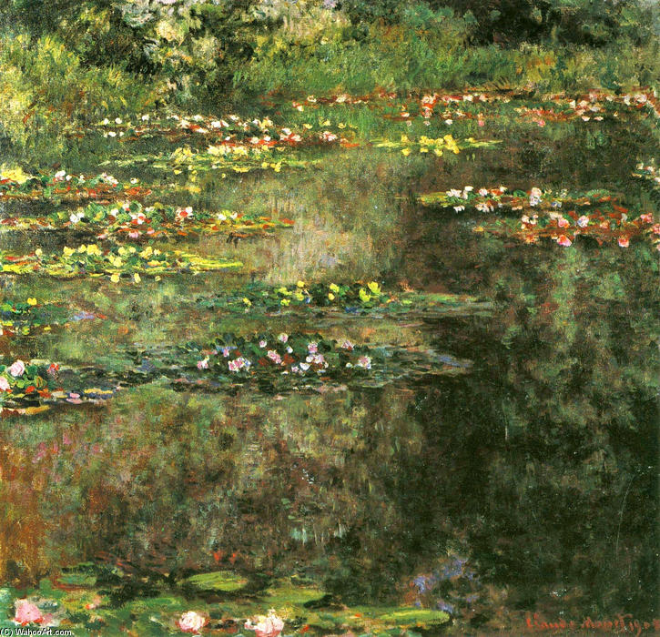 WikiOO.org – 美術百科全書 - 繪畫，作品 Claude Monet -  睡莲 9