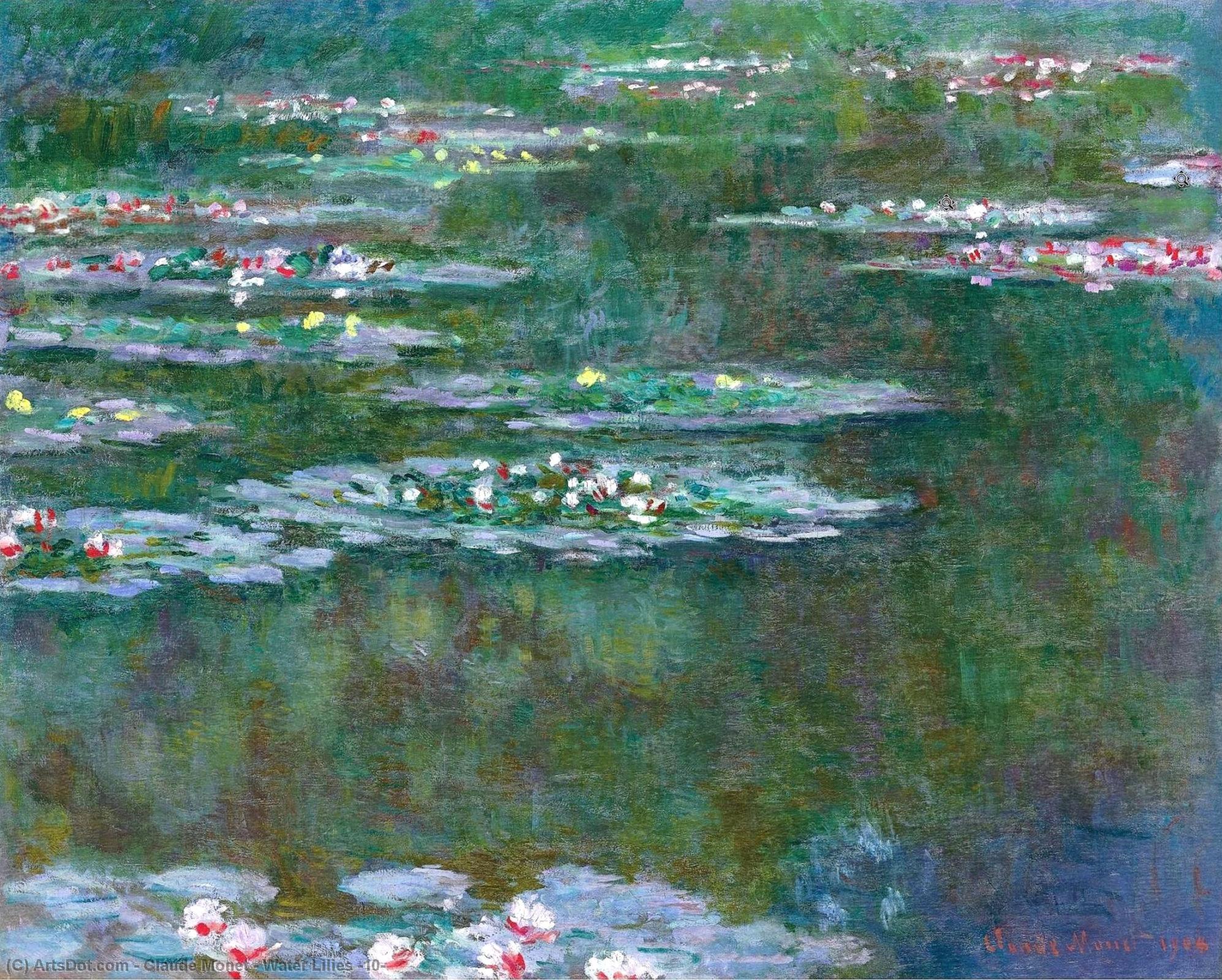Wikioo.org - The Encyclopedia of Fine Arts - Painting, Artwork by Claude Monet - Water Lilies (10)
