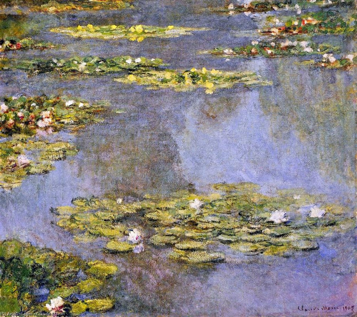 WikiOO.org - Enciklopedija likovnih umjetnosti - Slikarstvo, umjetnička djela Claude Monet - Water Lilies (13)