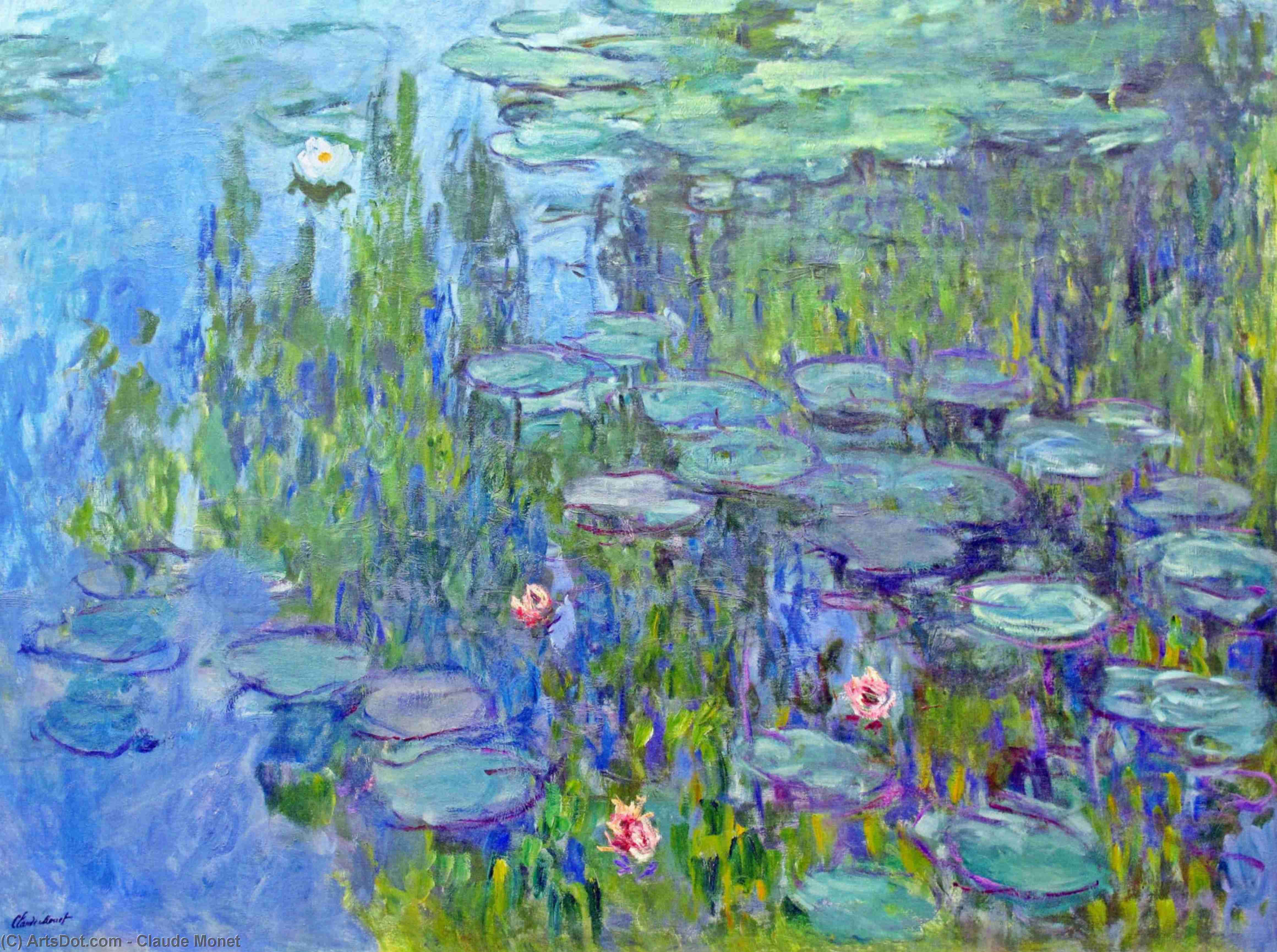 Wikioo.org - The Encyclopedia of Fine Arts - Painting, Artwork by Claude Monet - Water Lilies (44)