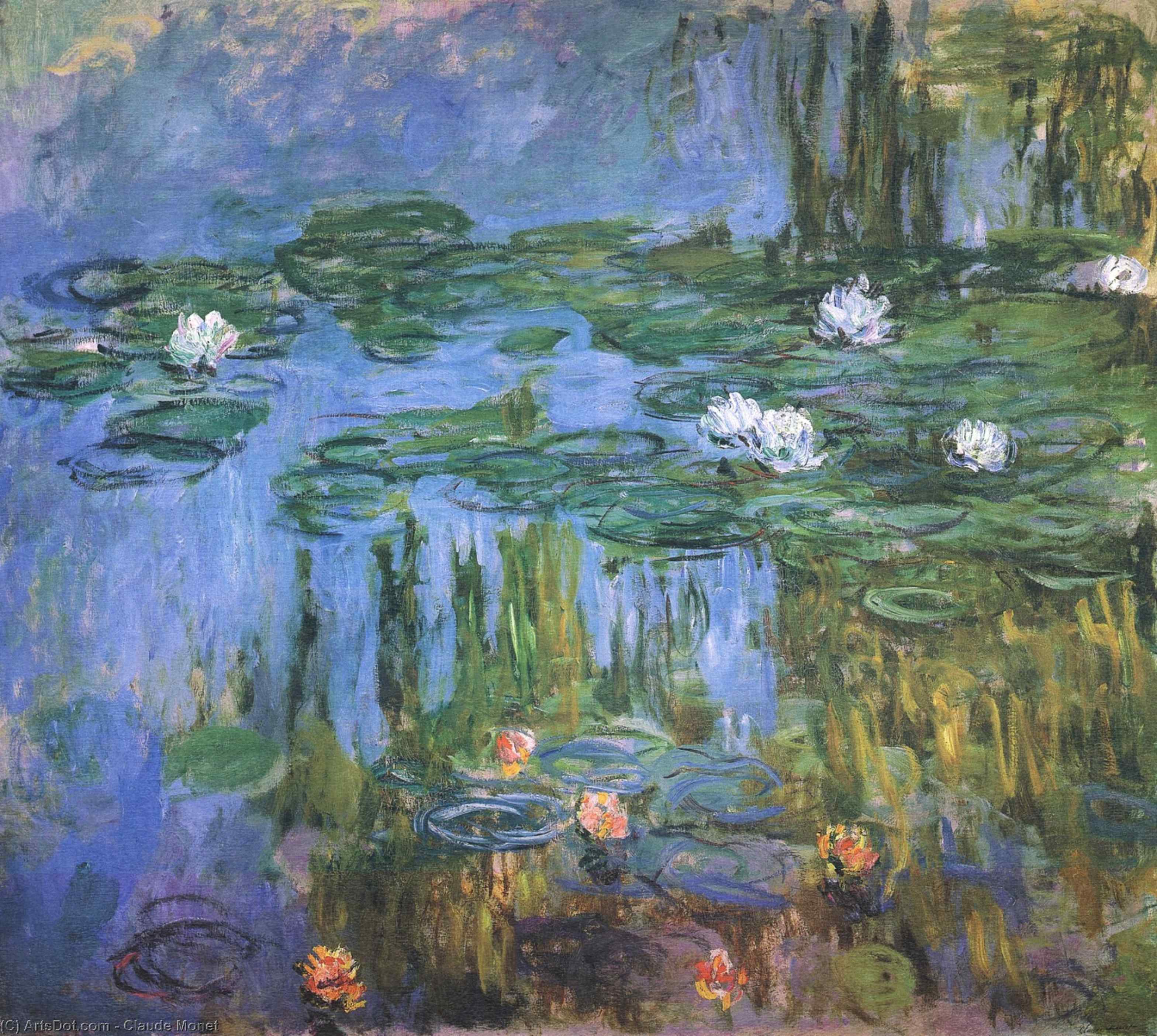 Wikioo.org - The Encyclopedia of Fine Arts - Painting, Artwork by Claude Monet - Water Lilies (46)