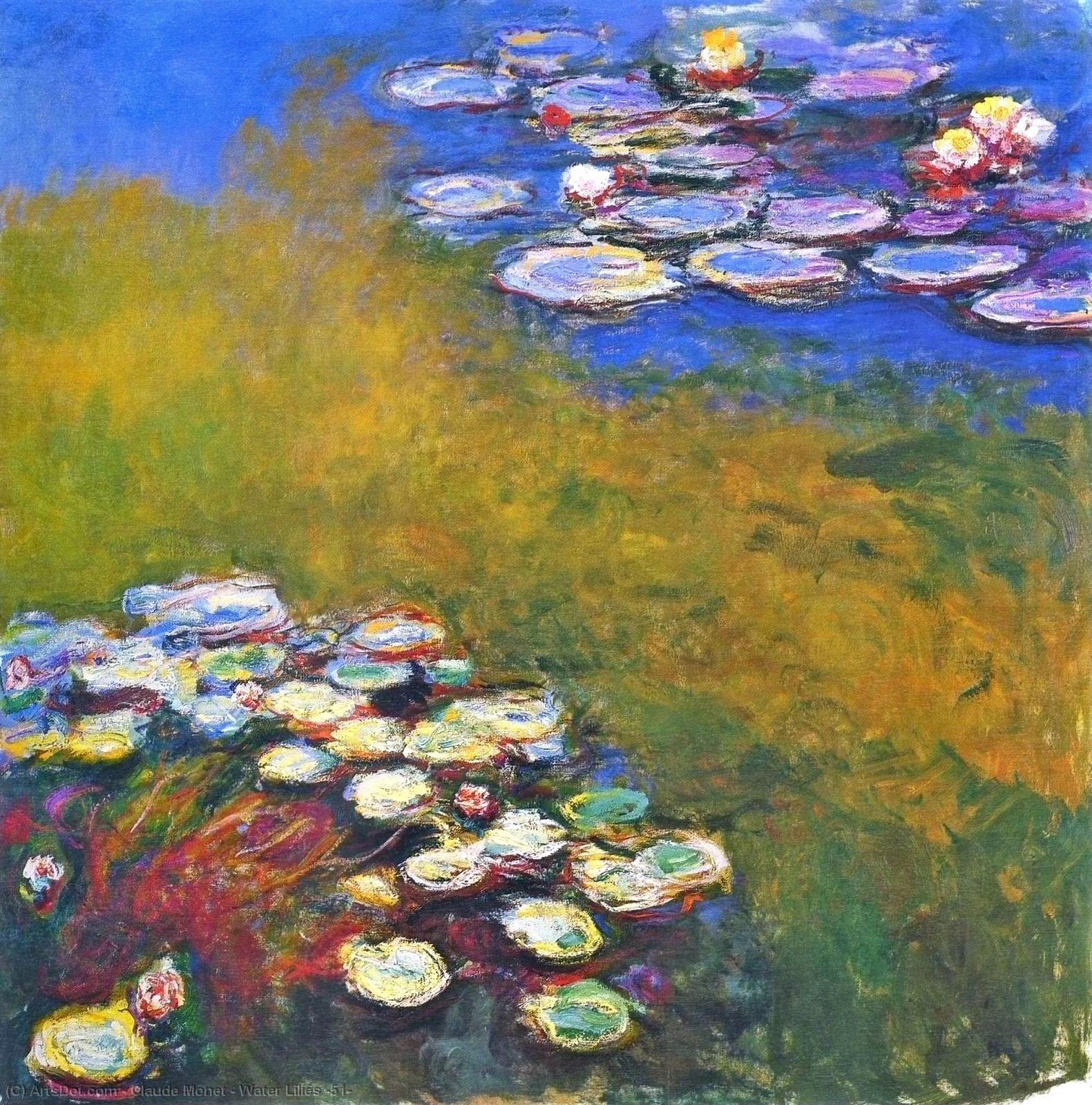 Wikioo.org - The Encyclopedia of Fine Arts - Painting, Artwork by Claude Monet - Water Lilies (51)