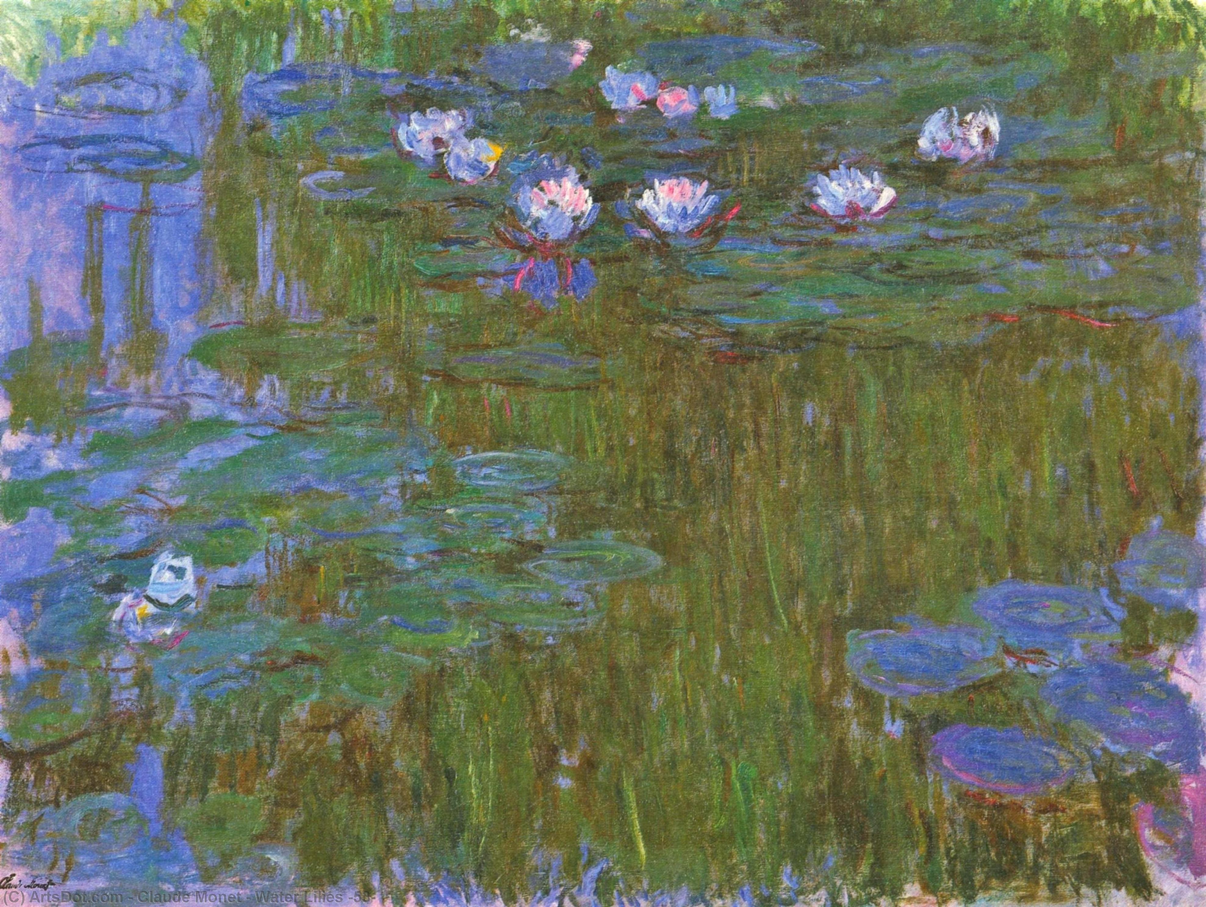 Wikioo.org - The Encyclopedia of Fine Arts - Painting, Artwork by Claude Monet - Water Lilies (53)