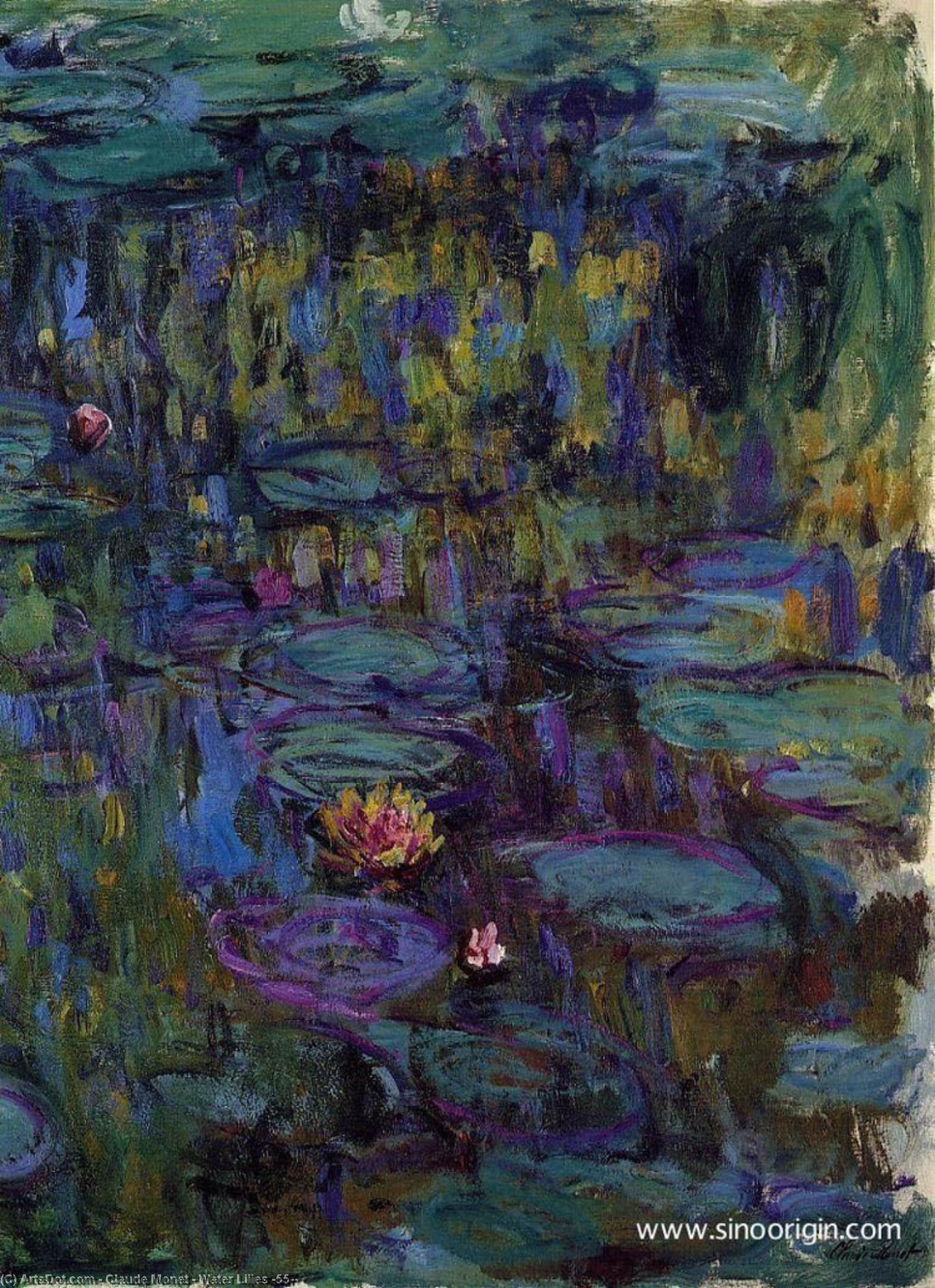Wikioo.org - The Encyclopedia of Fine Arts - Painting, Artwork by Claude Monet - Water Lilies (55)