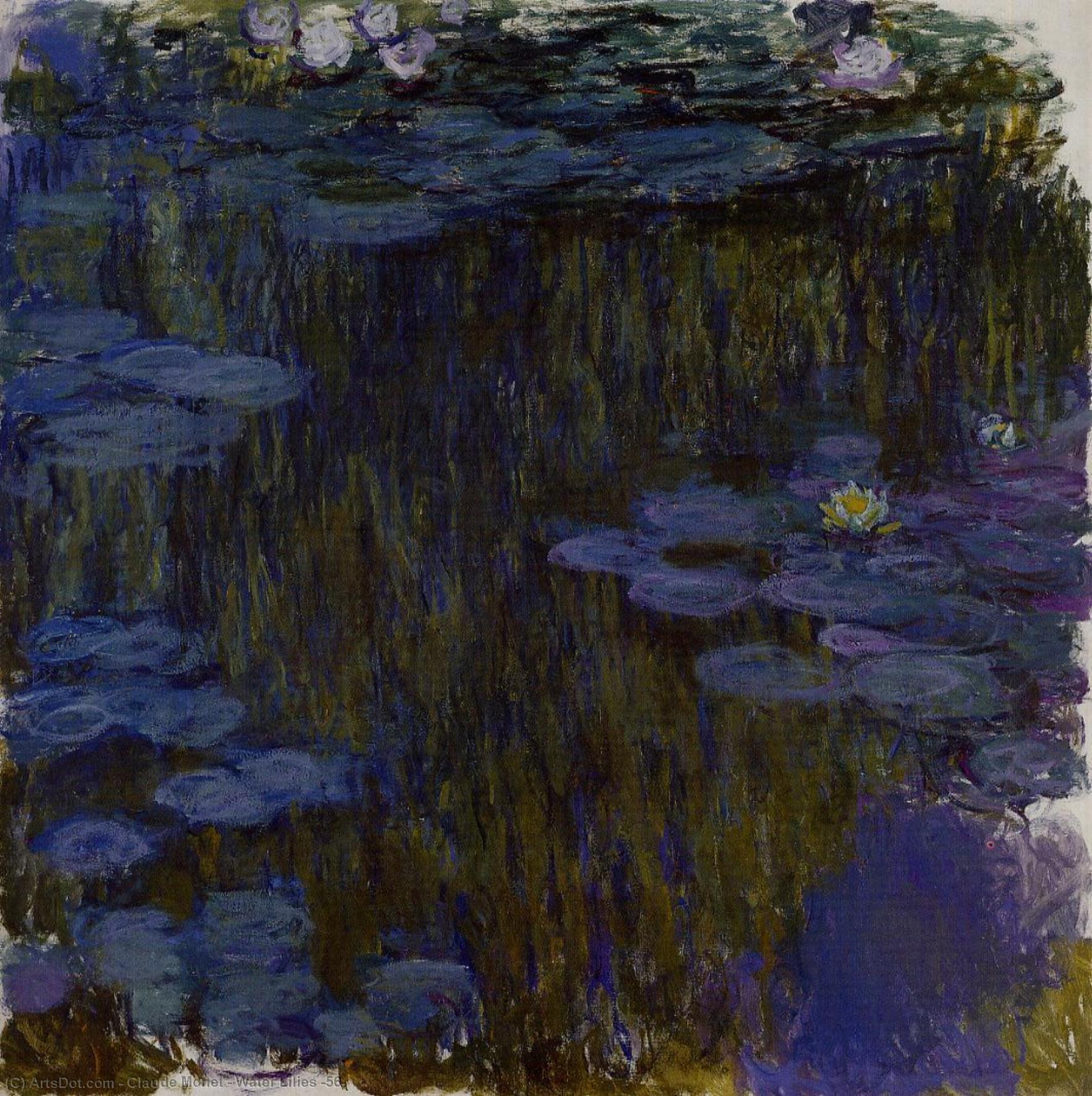 Wikioo.org - Bách khoa toàn thư về mỹ thuật - Vẽ tranh, Tác phẩm nghệ thuật Claude Monet - Water Lilies (56)