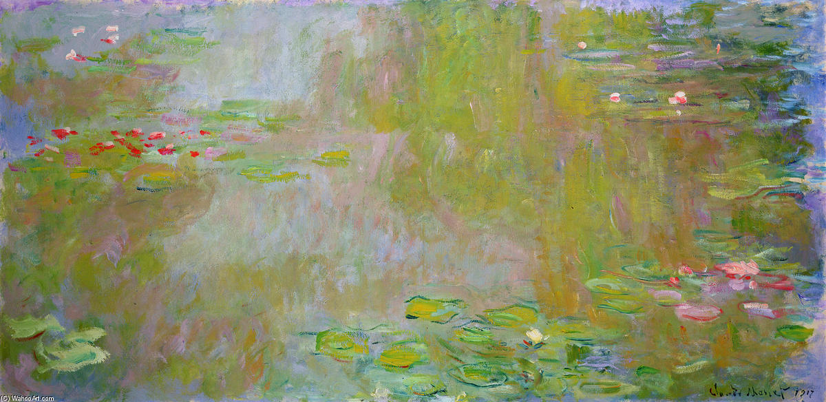 WikiOO.org - Encyclopedia of Fine Arts - Lukisan, Artwork Claude Monet - Water Lily Pond