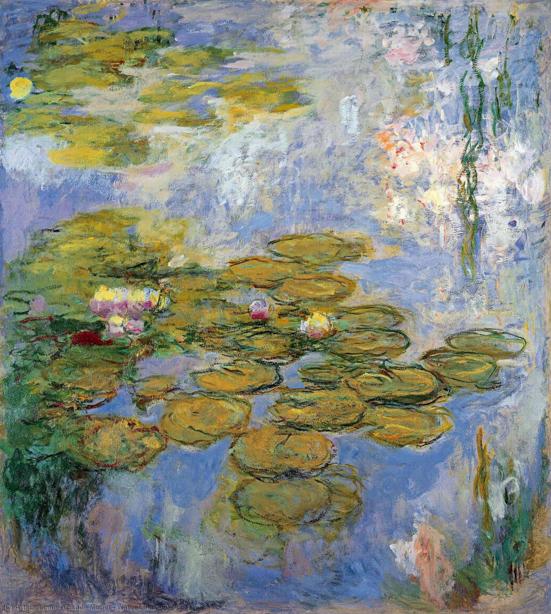 Wikioo.org - Bách khoa toàn thư về mỹ thuật - Vẽ tranh, Tác phẩm nghệ thuật Claude Monet - Water Lilies (60)