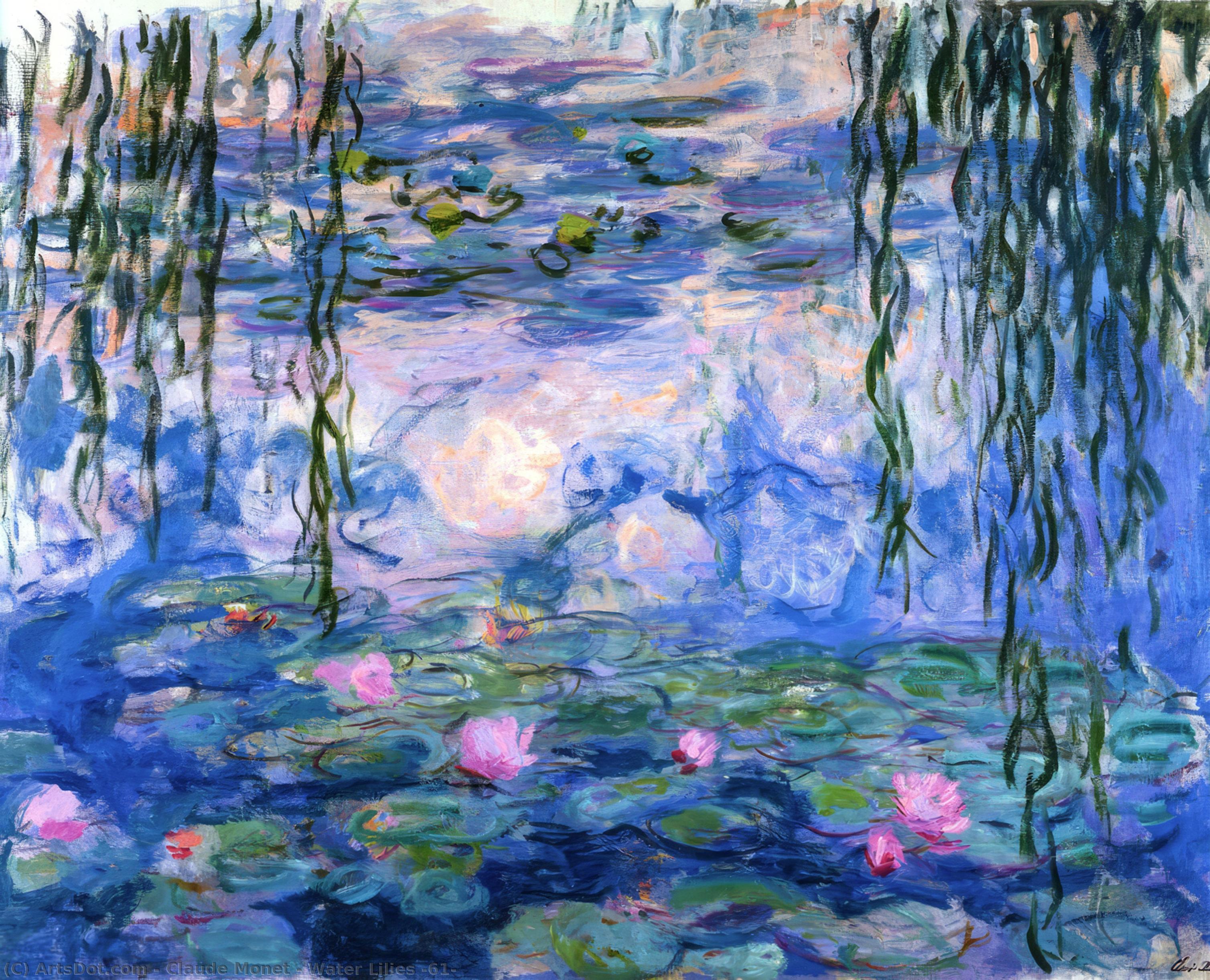 Wikioo.org - The Encyclopedia of Fine Arts - Painting, Artwork by Claude Monet - Water Lilies (61)