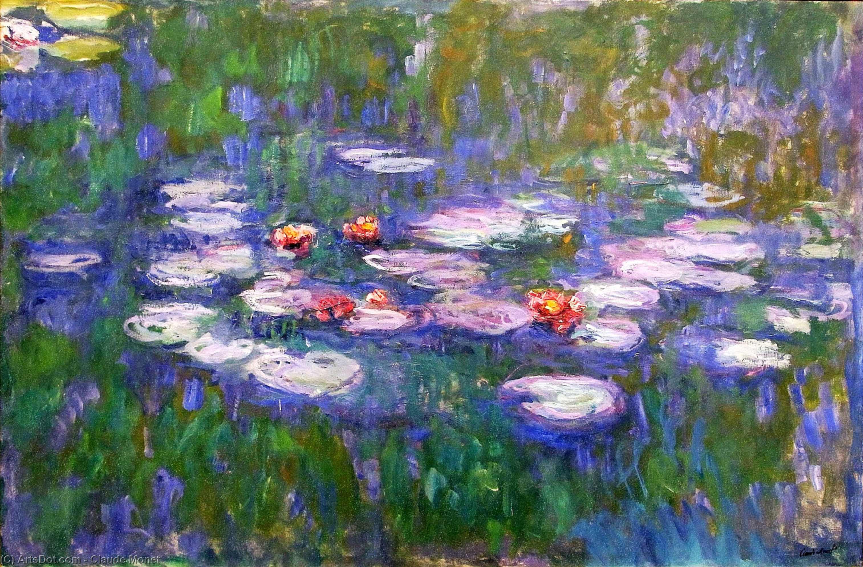 Wikioo.org - The Encyclopedia of Fine Arts - Painting, Artwork by Claude Monet - Water Lilies (62)
