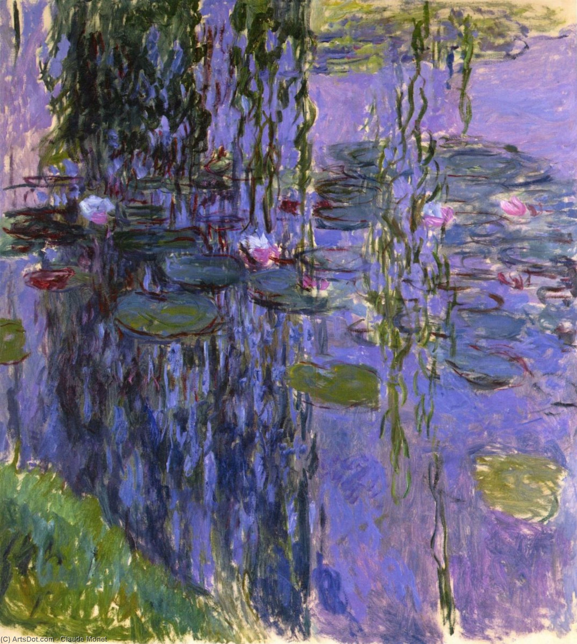 Wikioo.org - Bách khoa toàn thư về mỹ thuật - Vẽ tranh, Tác phẩm nghệ thuật Claude Monet - Water Lilies (64)