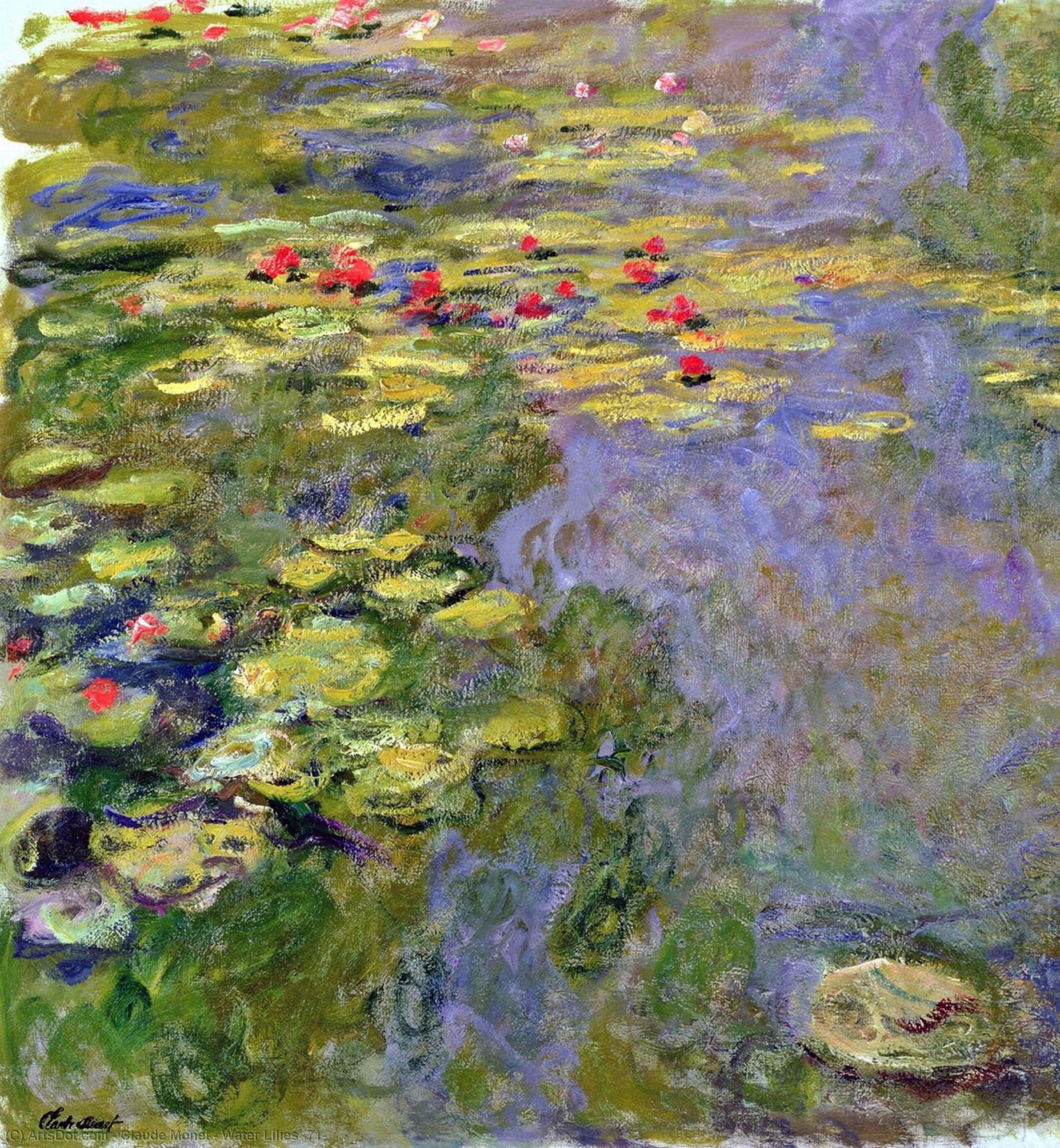 Wikioo.org - The Encyclopedia of Fine Arts - Painting, Artwork by Claude Monet - Water Lilies (71)