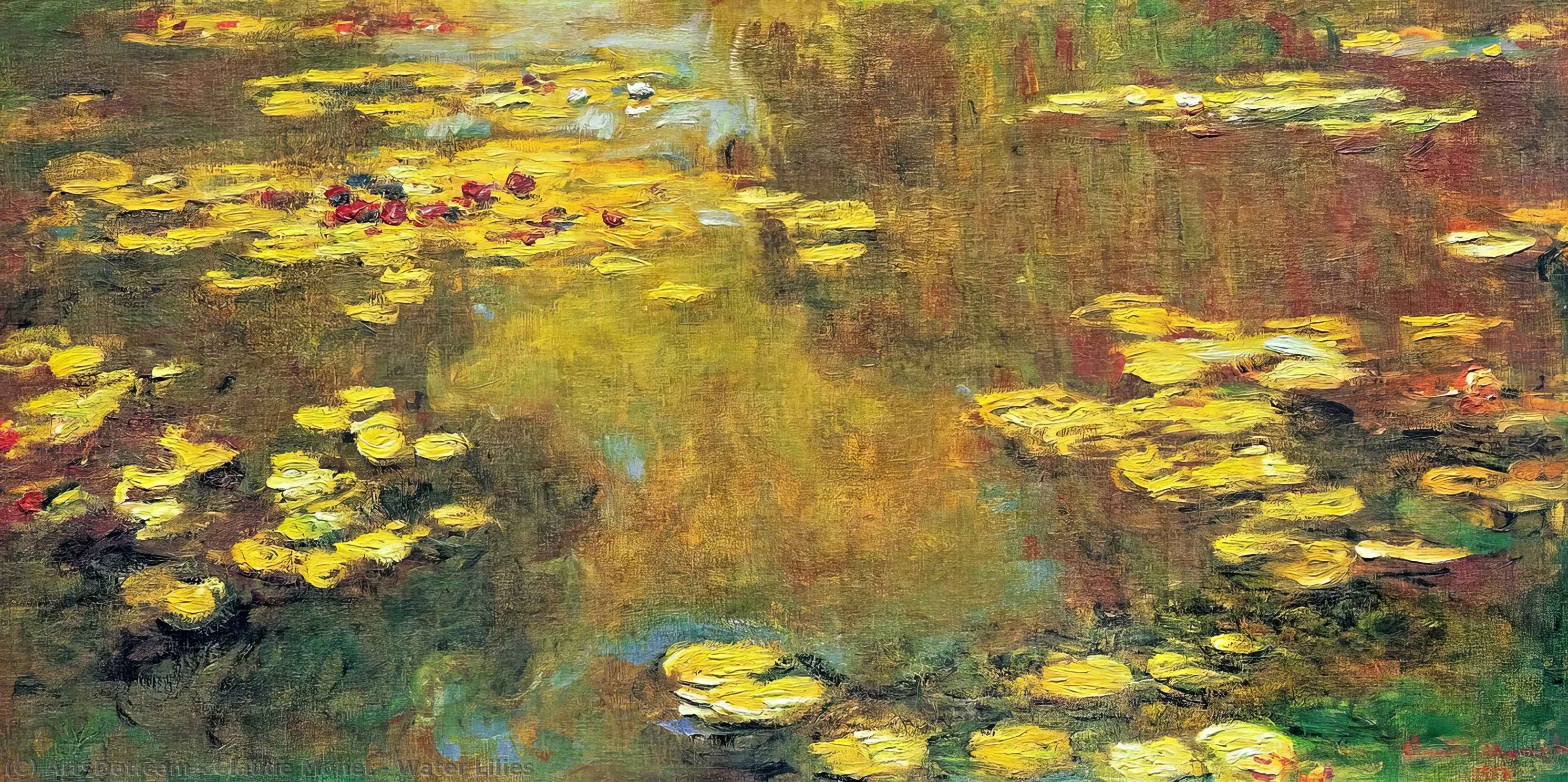 WikiOO.org - Encyclopedia of Fine Arts - Maleri, Artwork Claude Monet - Water Lilies