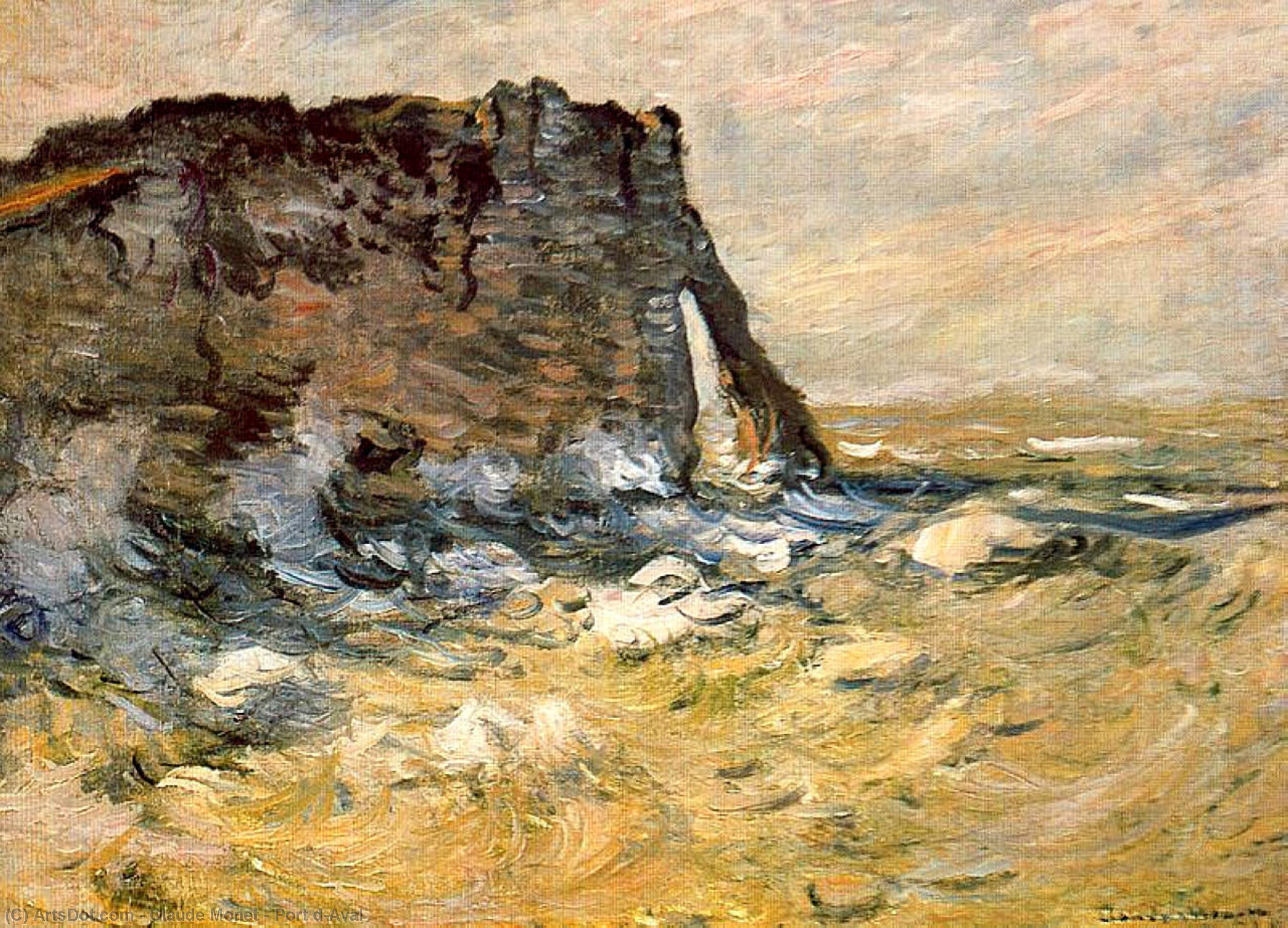 Wikioo.org - The Encyclopedia of Fine Arts - Painting, Artwork by Claude Monet - Port d`Aval