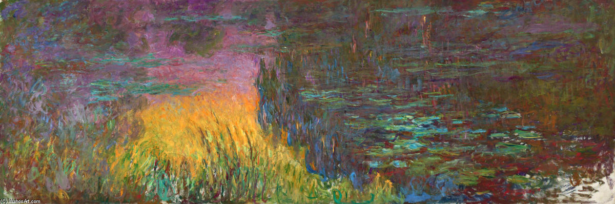 Wikioo.org – La Enciclopedia de las Bellas Artes - Pintura, Obras de arte de Claude Monet - lirios de agua 76