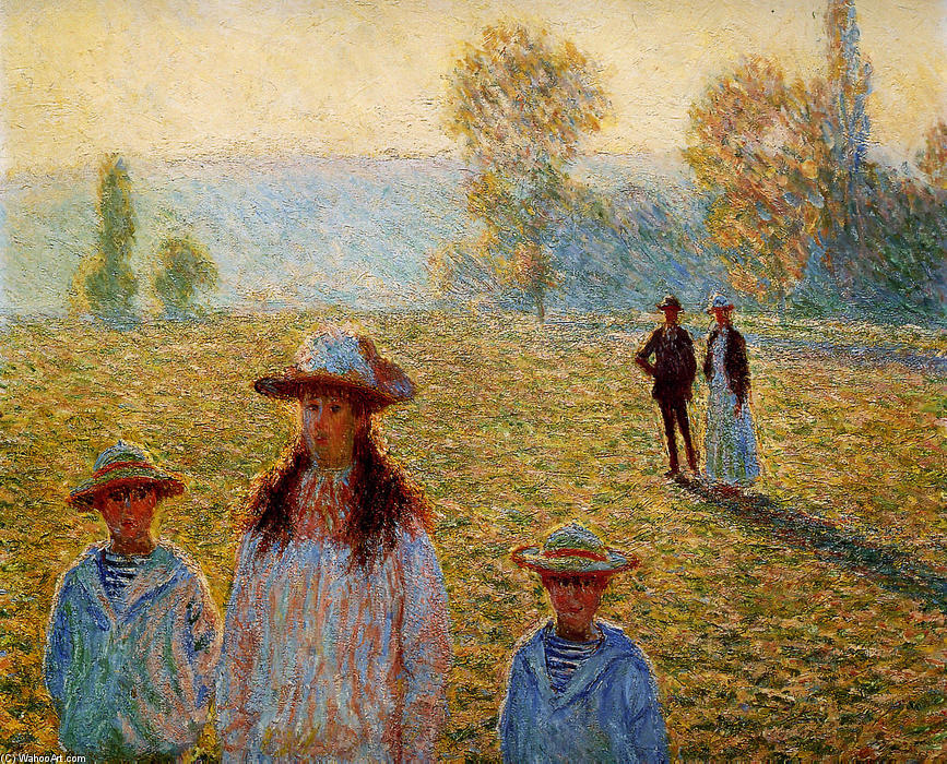 WikiOO.org - Енциклопедія образотворчого мистецтва - Живопис, Картини
 Claude Monet - Landscape at Giverny