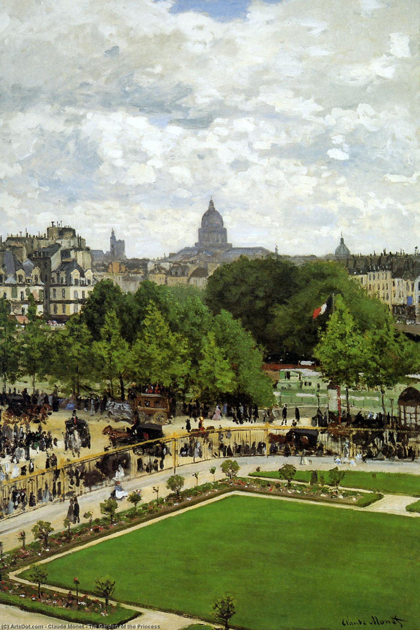WikiOO.org – 美術百科全書 - 繪畫，作品 Claude Monet - 花园 的  的  公主