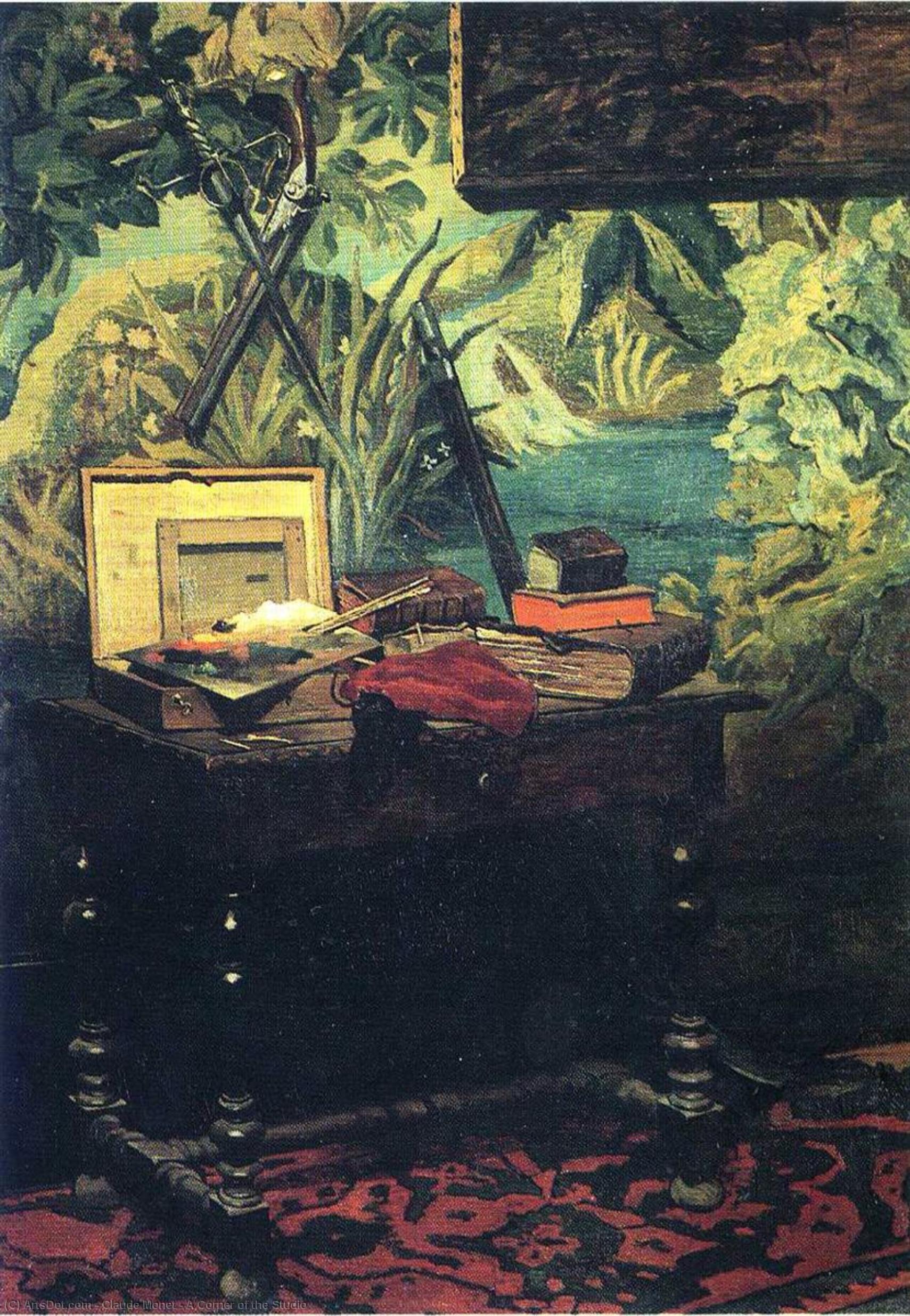 Wikioo.org - Encyklopedia Sztuk Pięknych - Malarstwo, Grafika Claude Monet - A Corner of the Studio