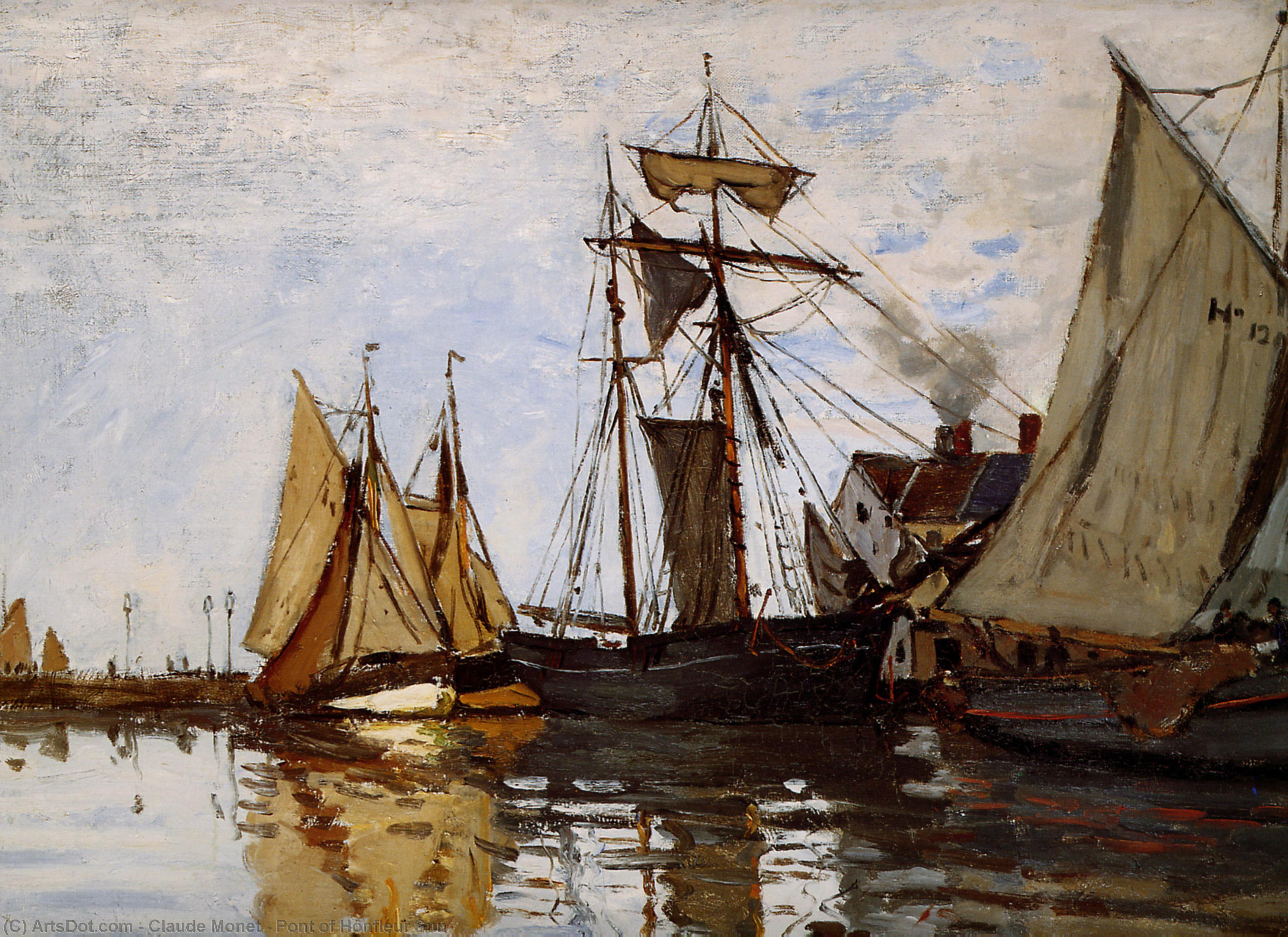 WikiOO.org - 百科事典 - 絵画、アートワーク Claude Monet - オンフルールサンのポン