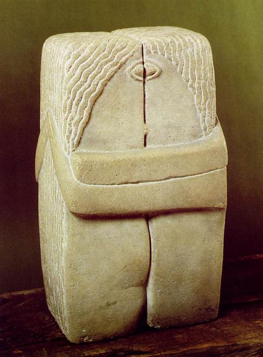 Wikioo.org - The Encyclopedia of Fine Arts - Painting, Artwork by Constantin Brancusi - The Kiss