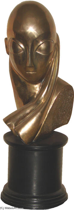 Wikioo.org - The Encyclopedia of Fine Arts - Painting, Artwork by Constantin Brancusi - Madamoiselle Pogany