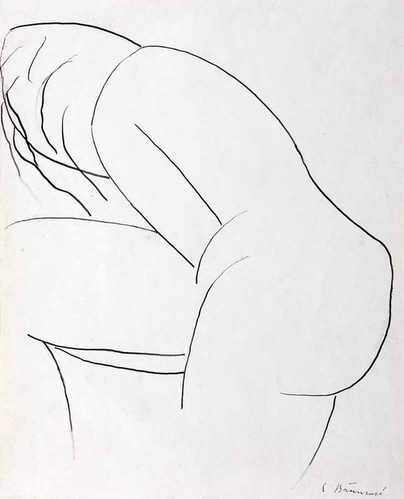 Wikioo.org - Encyklopedia Sztuk Pięknych - Malarstwo, Grafika Constantin Brancusi - Nude