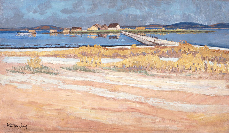 WikiOO.org - Enciklopedija dailės - Tapyba, meno kuriniai Konstantinos Maleas - Landscape - Messolonghi Lagoon