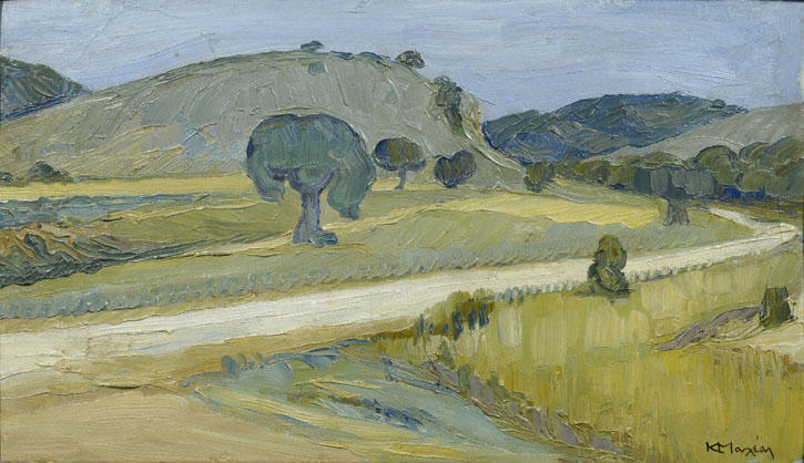 WikiOO.org - Enciclopedia of Fine Arts - Pictura, lucrări de artă Konstantinos Maleas - Attica Landscape