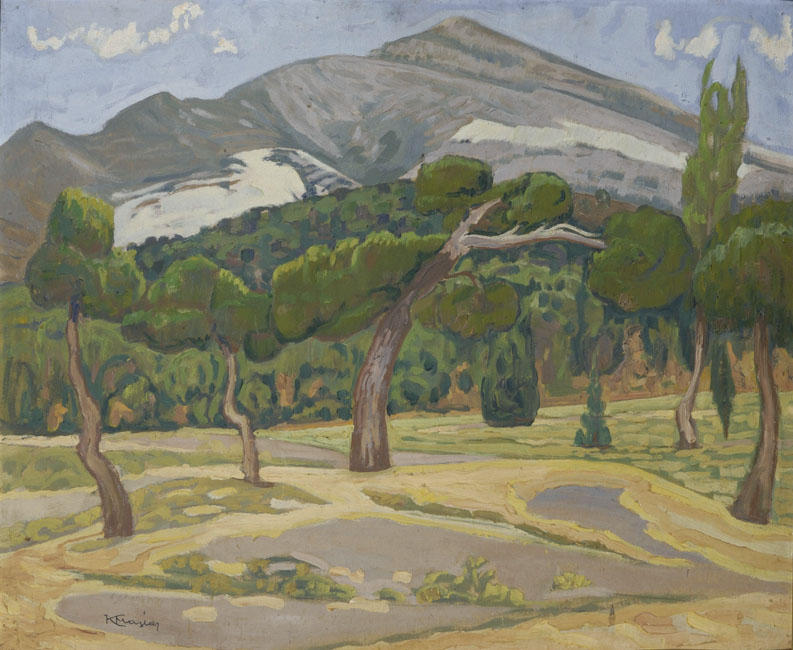 WikiOO.org - Encyclopedia of Fine Arts - Maľba, Artwork Konstantinos Maleas - Penteli Landscape