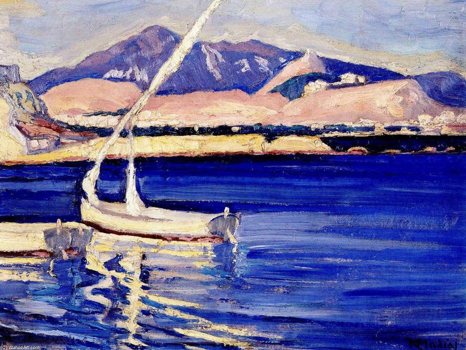 Wikioo.org – L'Encyclopédie des Beaux Arts - Peinture, Oeuvre de Konstantinos Maleas - Harbour turque