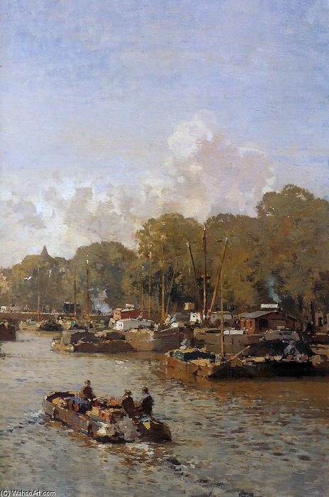 Wikioo.org - The Encyclopedia of Fine Arts - Painting, Artwork by Cornelis Vreedenburgh - View on the Amstel