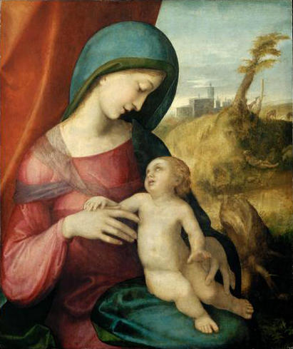 Wikioo.org - The Encyclopedia of Fine Arts - Painting, Artwork by Antonio Allegri Da Correggio - Madonna and Child