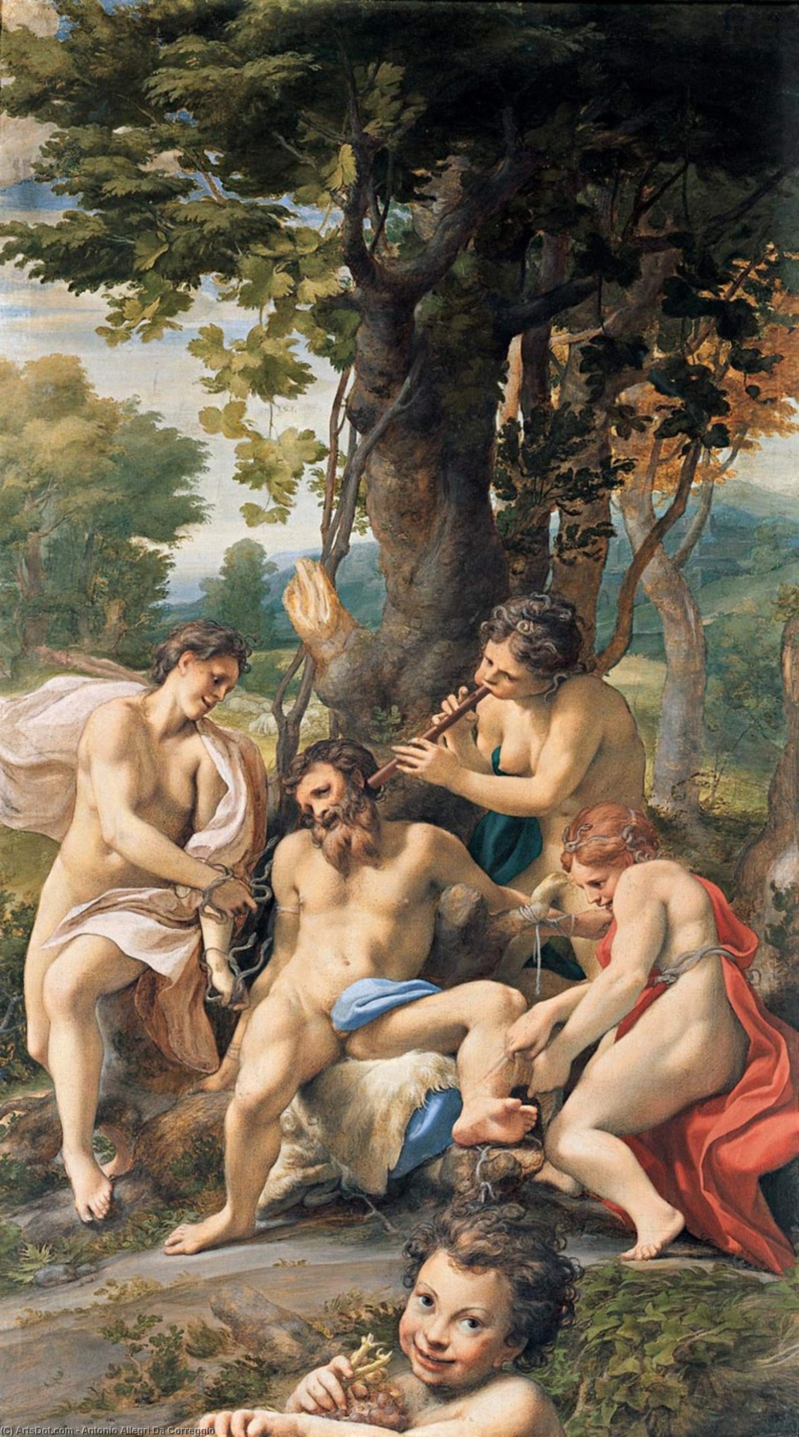 WikiOO.org - Encyclopedia of Fine Arts - Lukisan, Artwork Antonio Allegri Da Correggio - Allegory of the Vices