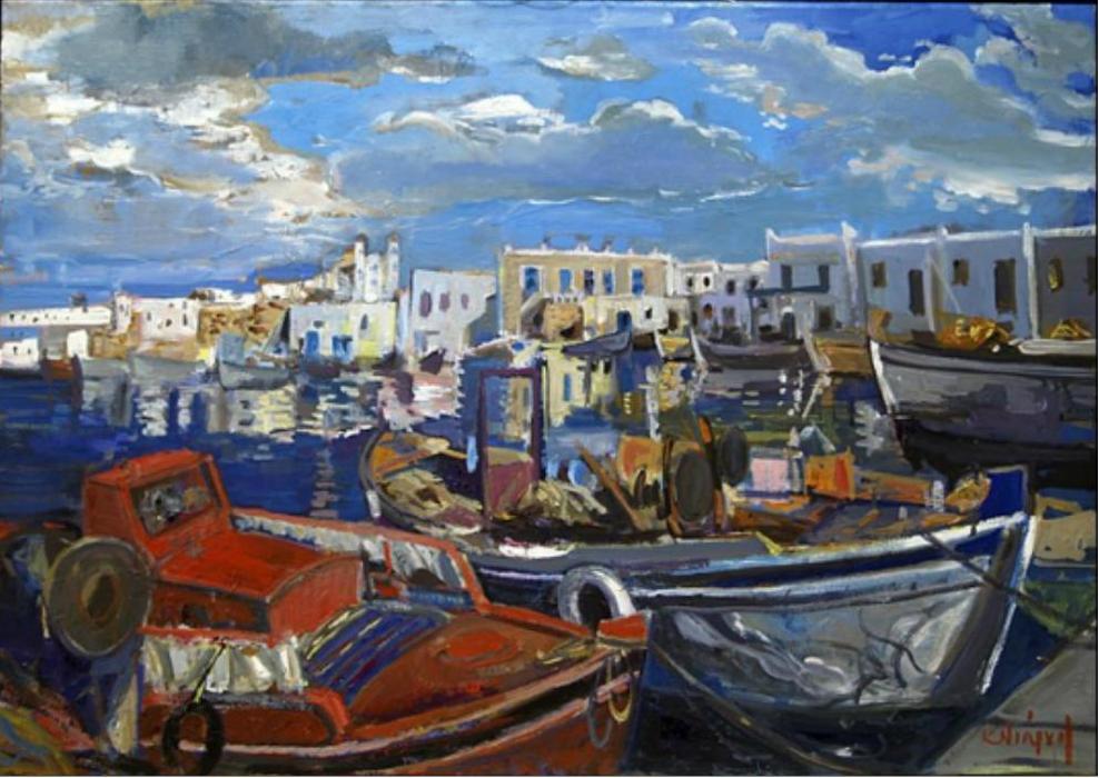 Wikioo.org - The Encyclopedia of Fine Arts - Painting, Artwork by Costas Niarchos - Boats