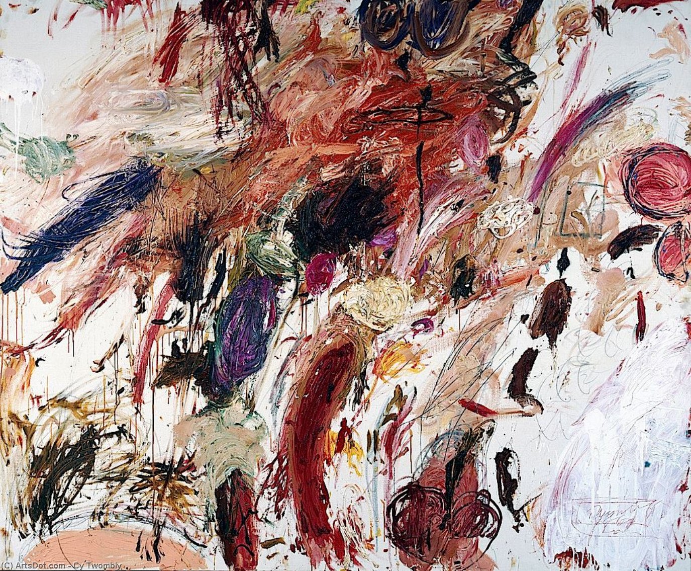 Wikioo.org - The Encyclopedia of Fine Arts - Painting, Artwork by Cy Twombly - Ferragosto V