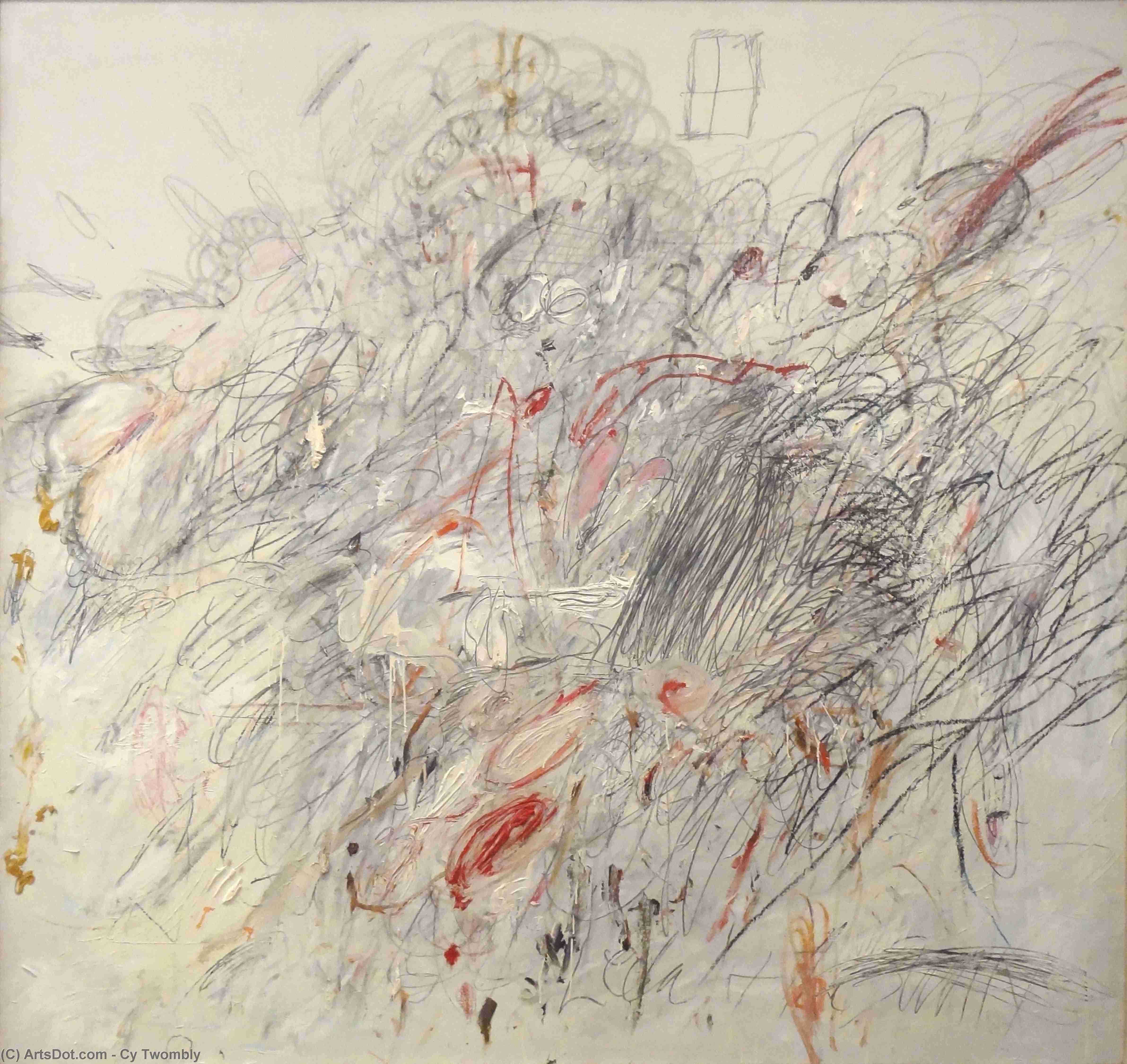 Wikioo.org - The Encyclopedia of Fine Arts - Painting, Artwork by Cy Twombly - Leda and the Swan