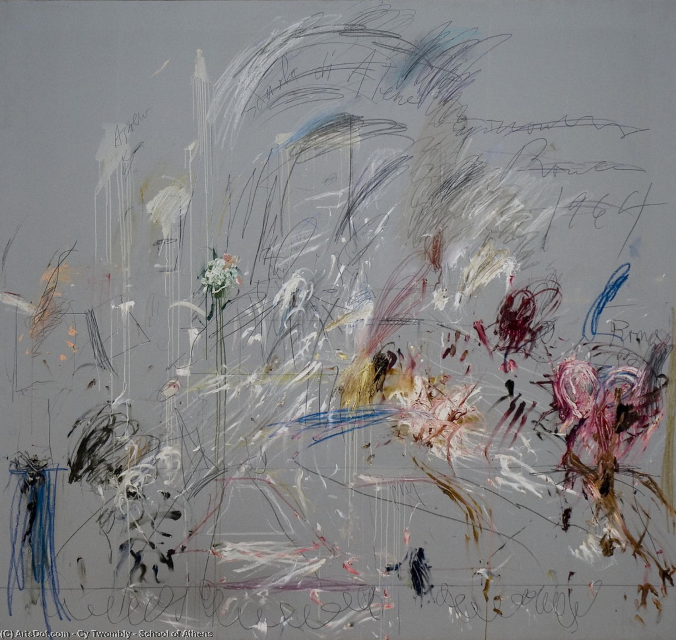 Wikioo.org - The Encyclopedia of Fine Arts - Painting, Artwork by Cy Twombly - School of Athens
