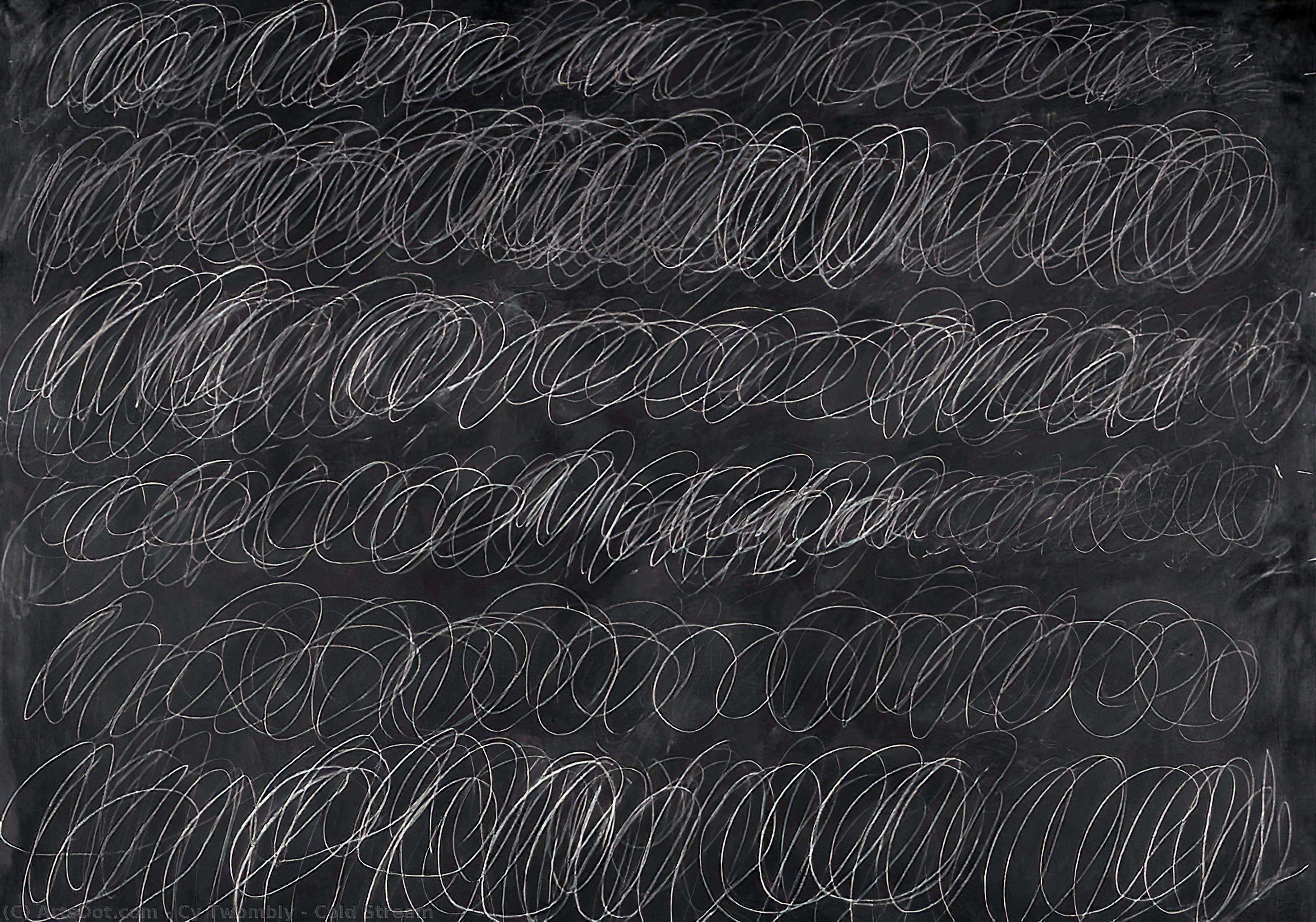 Wikioo.org - The Encyclopedia of Fine Arts - Painting, Artwork by Cy Twombly - Cold Stream