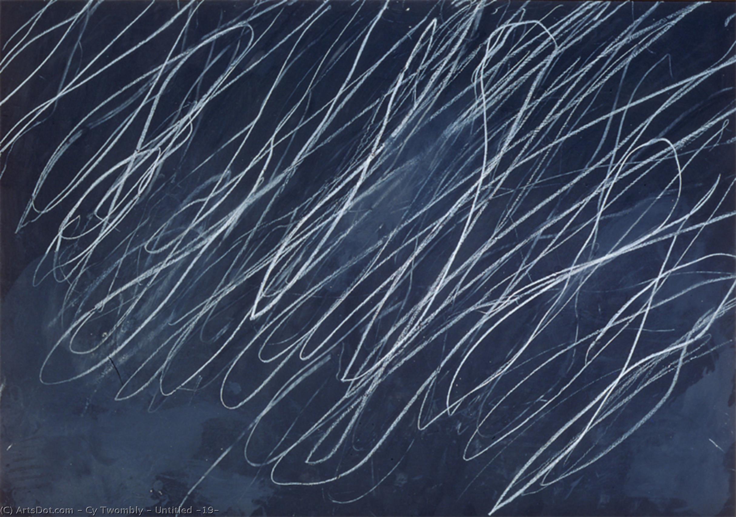Wikioo.org - The Encyclopedia of Fine Arts - Painting, Artwork by Cy Twombly - Untitled (19)