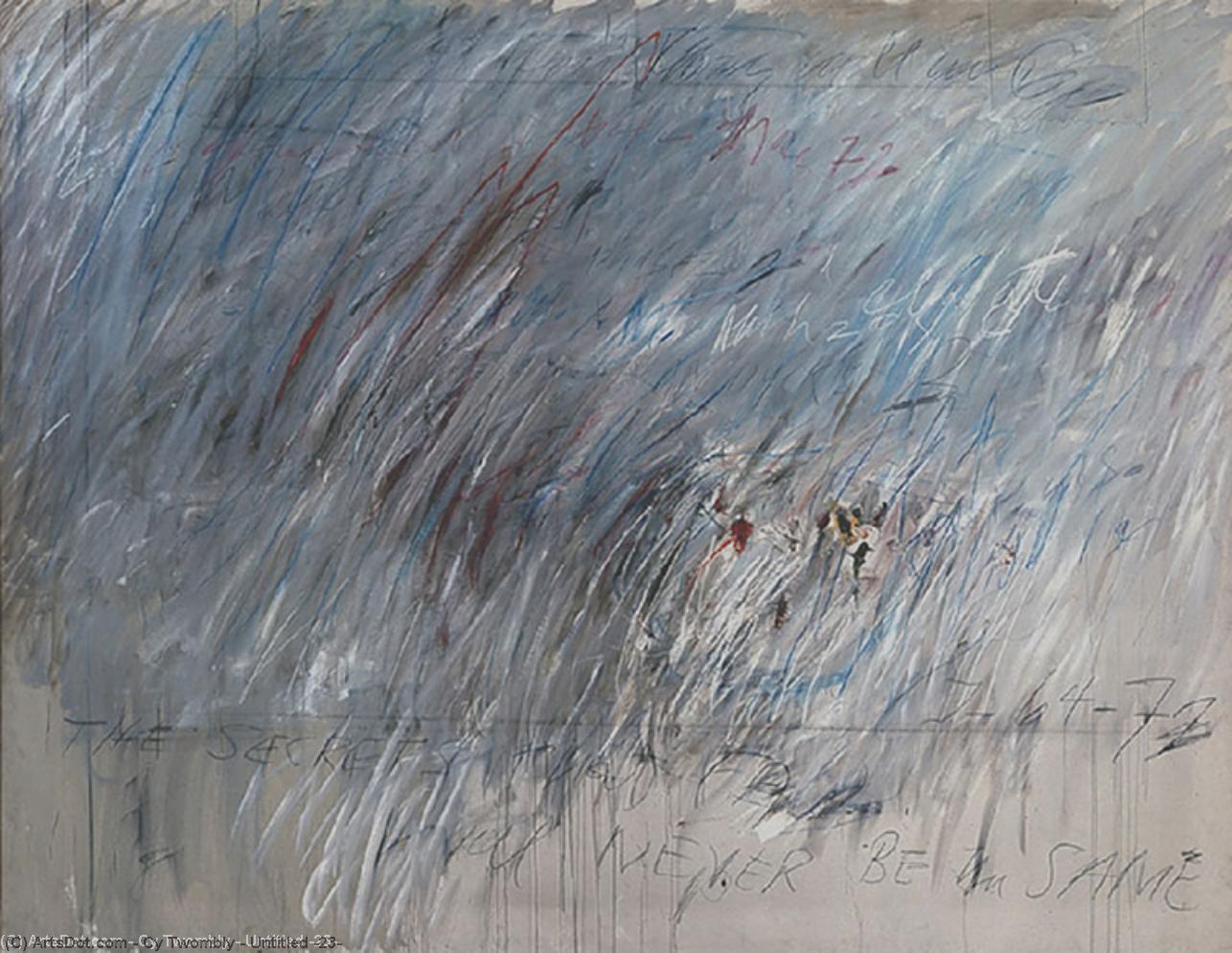 Wikioo.org - The Encyclopedia of Fine Arts - Painting, Artwork by Cy Twombly - Untitled (23)