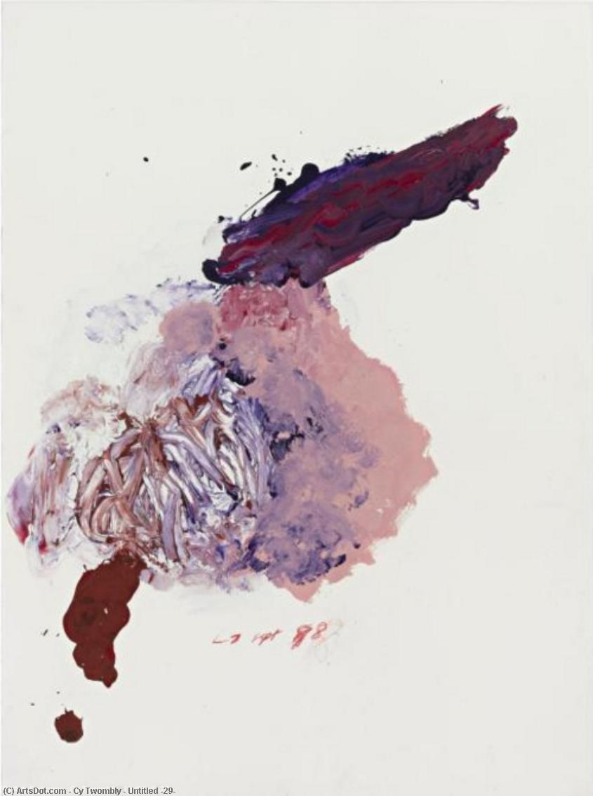 Wikioo.org - The Encyclopedia of Fine Arts - Painting, Artwork by Cy Twombly - Untitled (29)