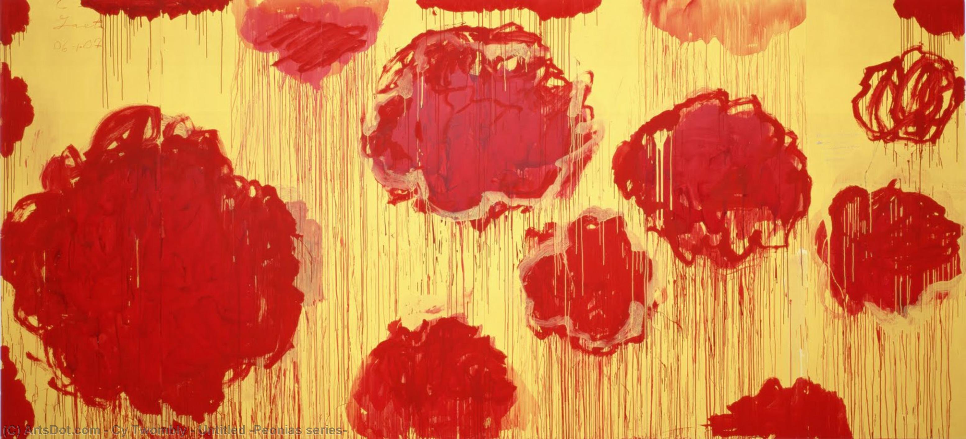 Wikioo.org - The Encyclopedia of Fine Arts - Painting, Artwork by Cy Twombly - Untitled (Peonias series)