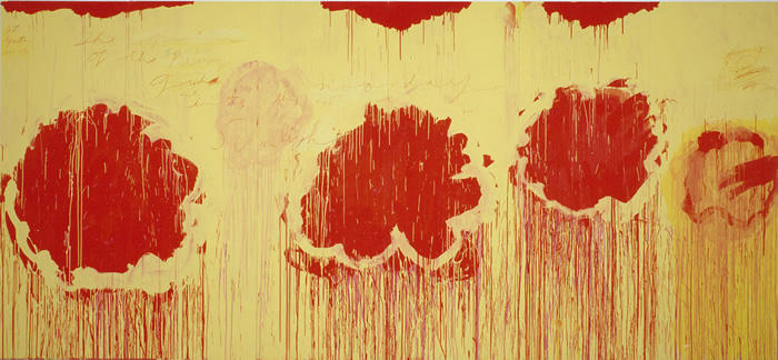 Wikioo.org - The Encyclopedia of Fine Arts - Painting, Artwork by Cy Twombly - Untitled, (Blooming, A Scattering of Blossoms & Other Things)