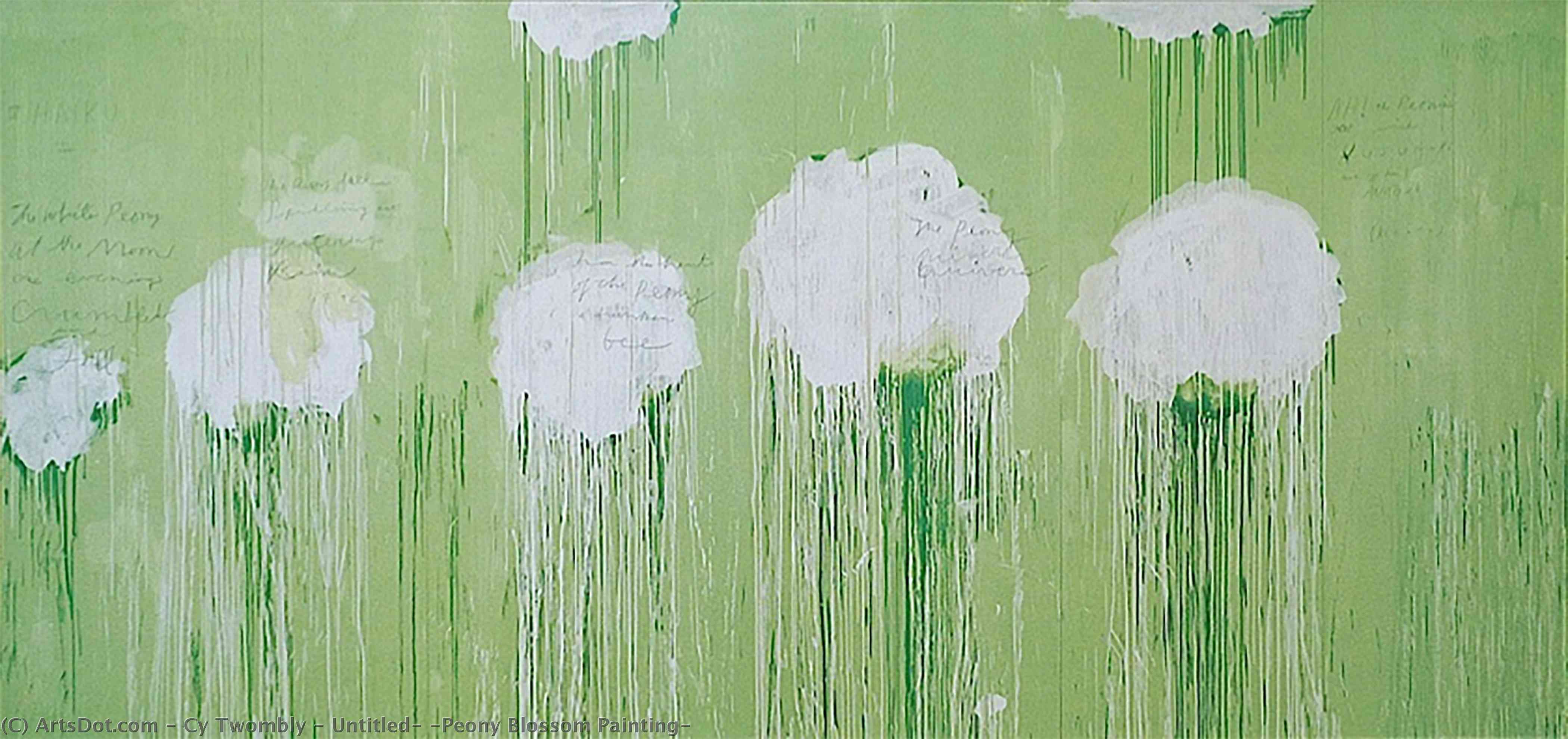 Wikioo.org - The Encyclopedia of Fine Arts - Painting, Artwork by Cy Twombly - Untitled, (Peony Blossom Painting)
